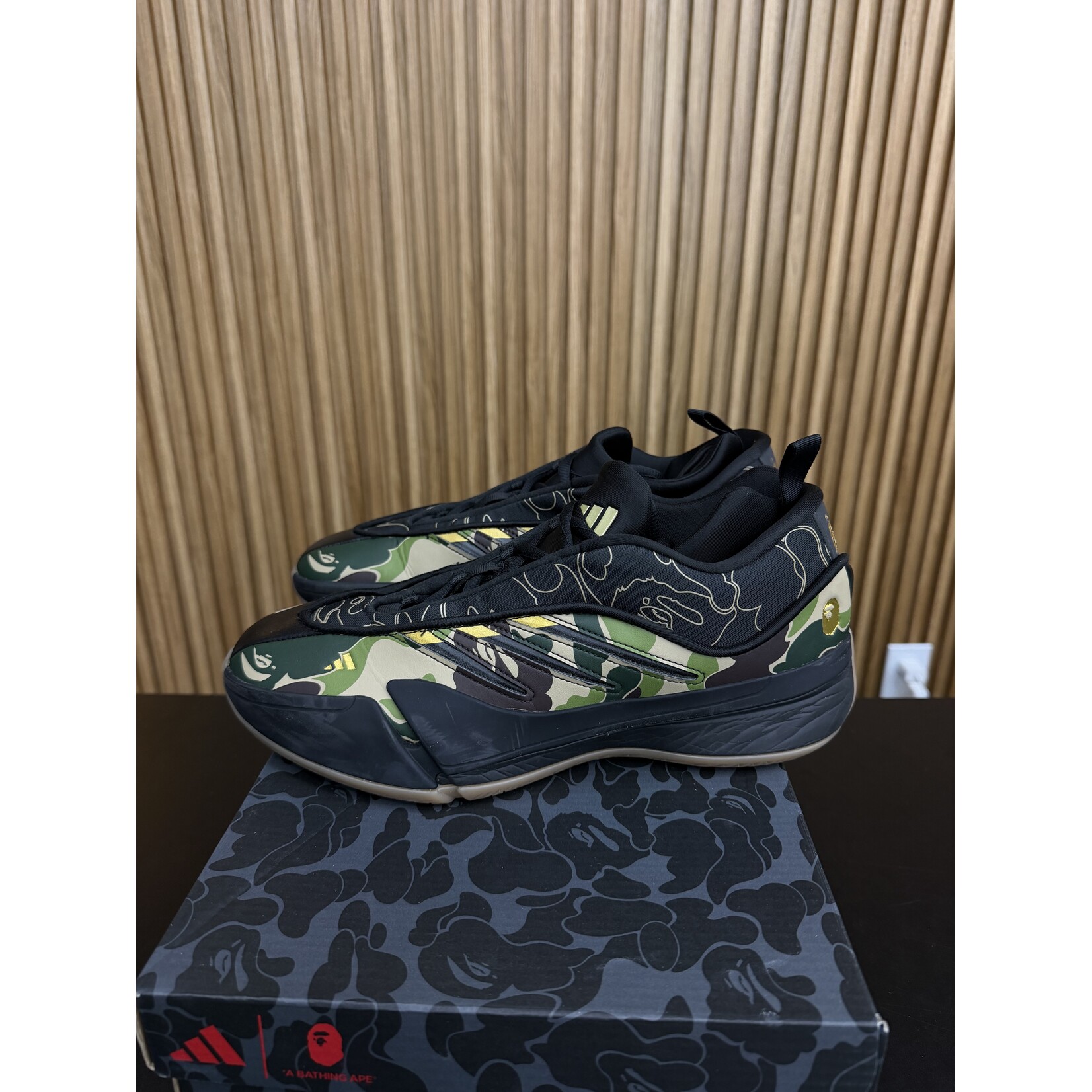 Adidas adidas Dame 9 Bape Black Green Size 9, PREOWNED