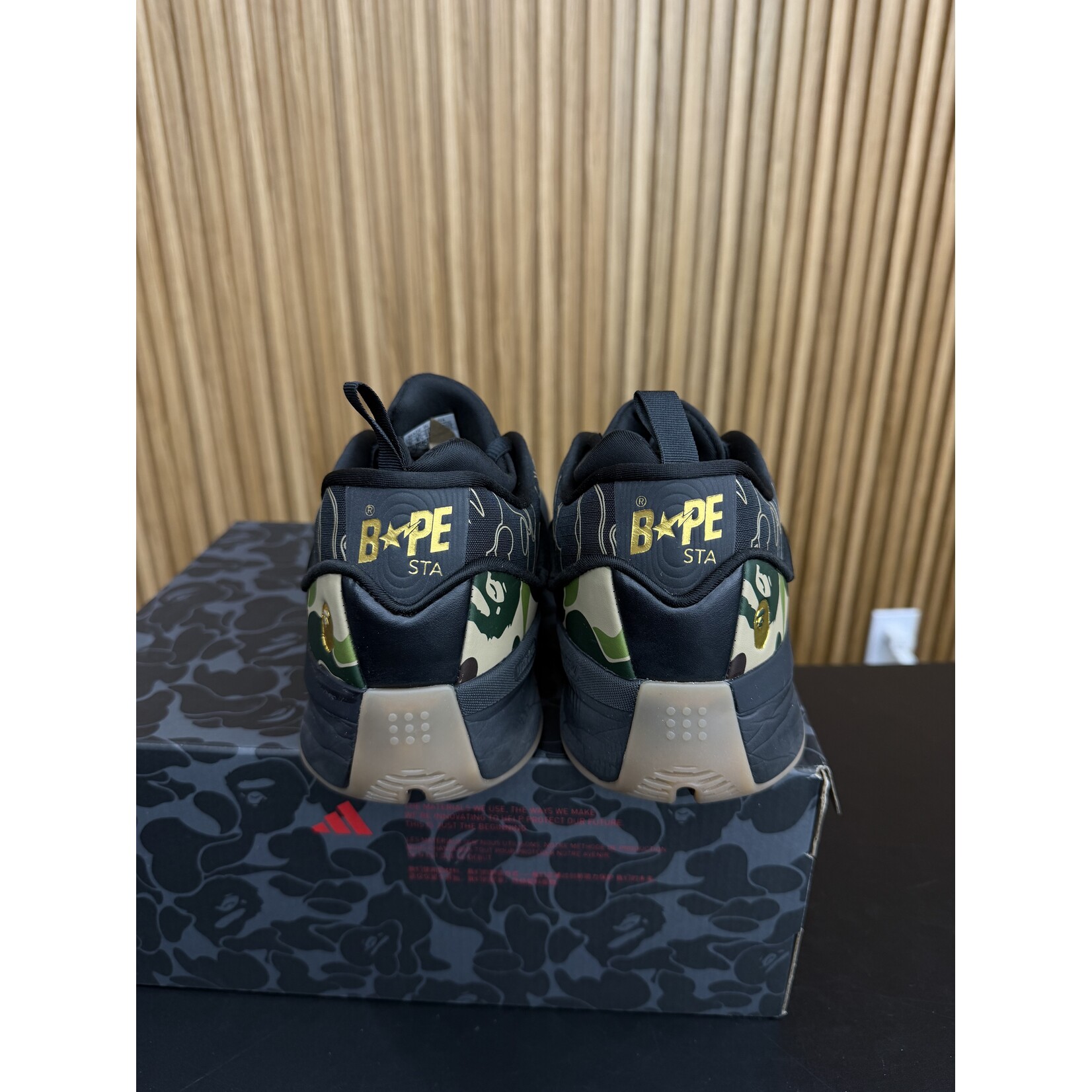 Adidas adidas Dame 9 Bape Black Green Size 9, PREOWNED