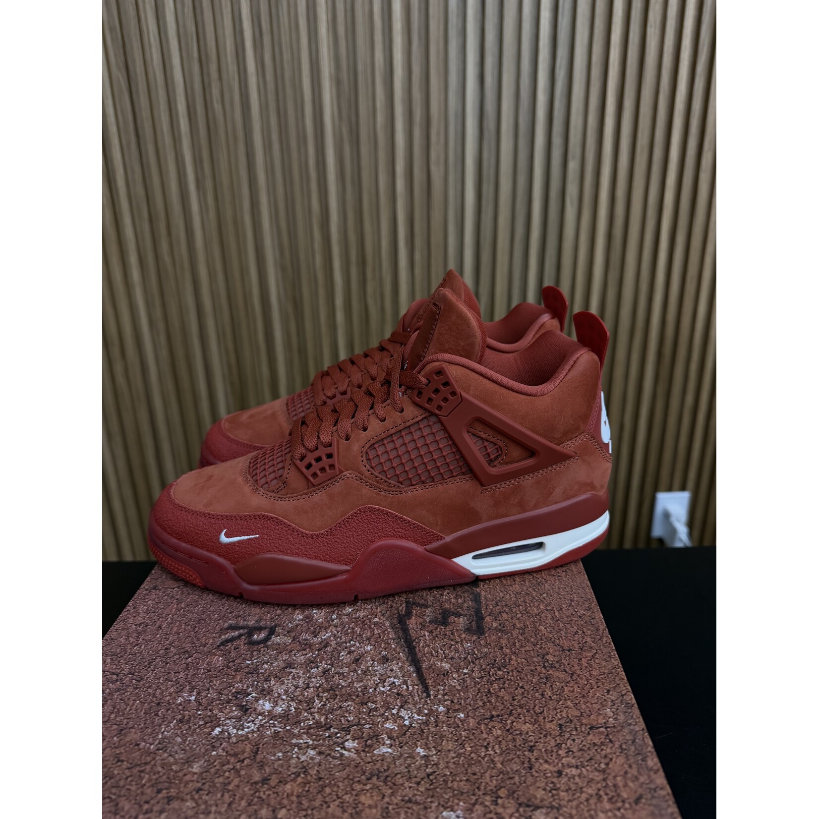 Jordan Jordan 4 Retro OG SP Nigel Sylvester Brick by Brick Size 9.5, PREOWNED TRIED ON