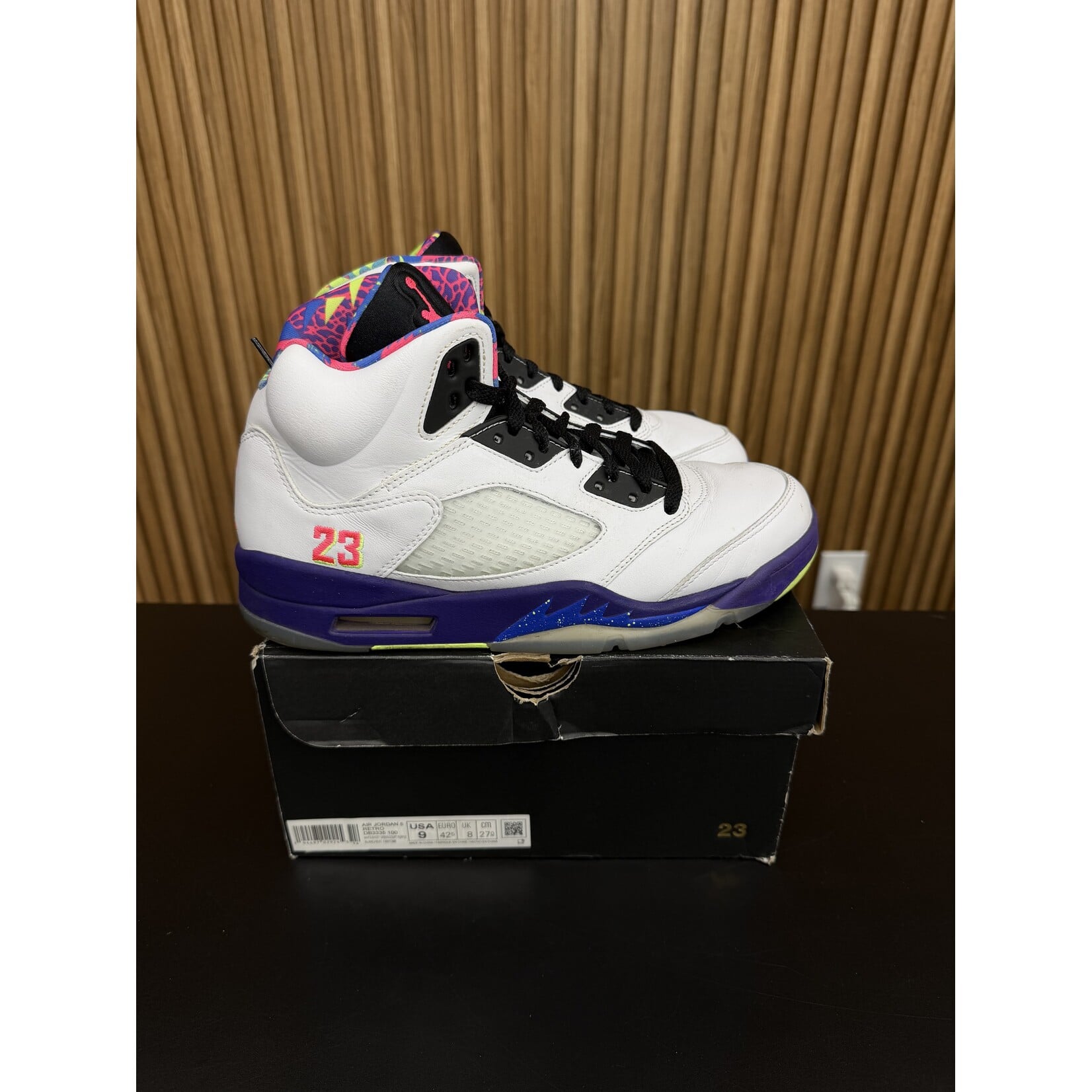 Jordan Jordan 5 Retro Alternate Bel-Air Size 9, PREOWNED