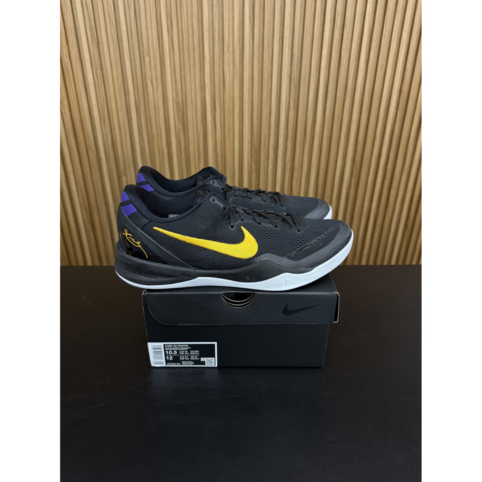 Nike Nike Kobe 8 Protro Lakers Away Size 10.5, PREOWNED