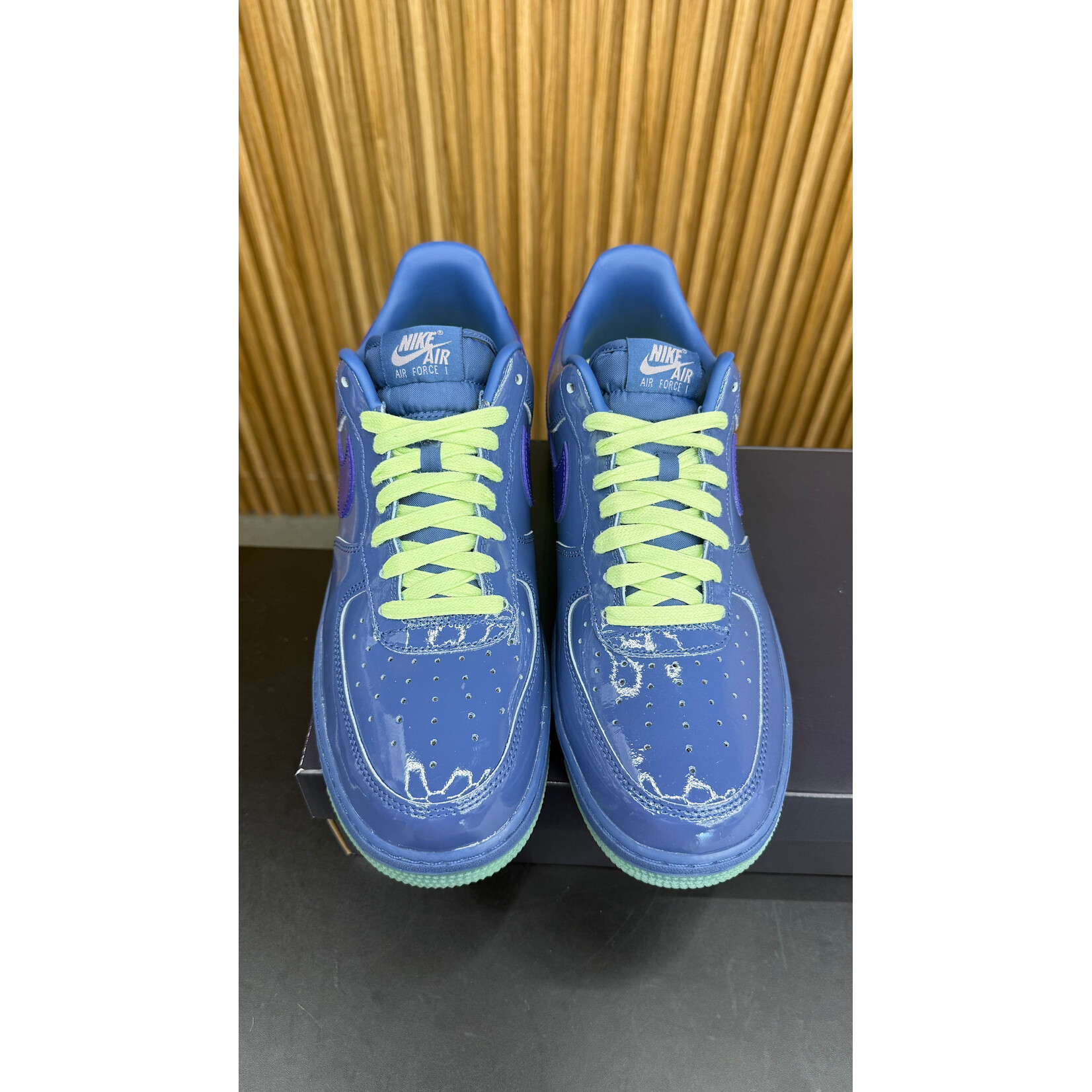 Nike Nike Air Force 1 Low Patent Leather Mystic Navy Grape Ice Size 11.5, PREOWNED