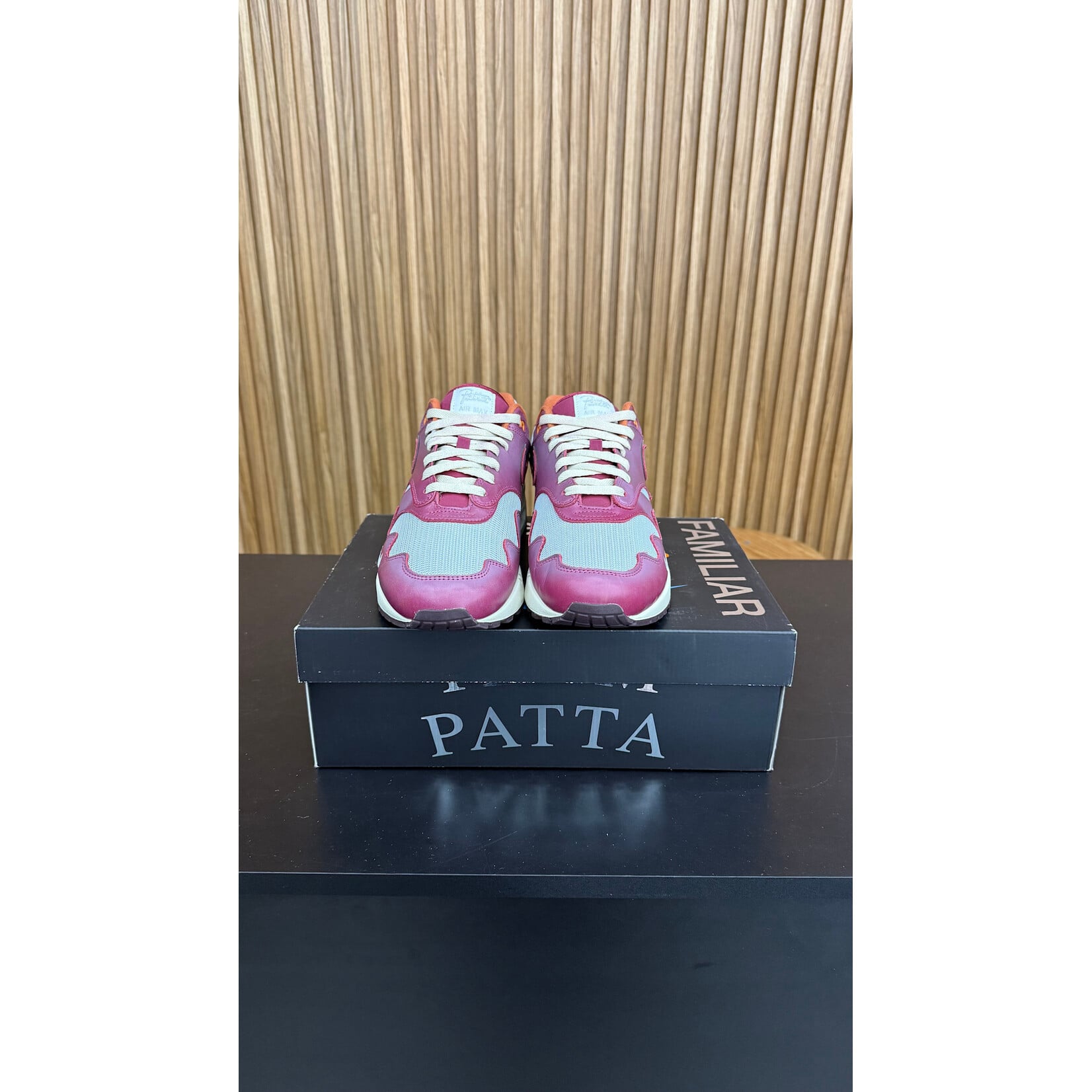 Nike Nike Air Max 1 Patta Waves Rush Maroon (with Bracelet) Size 10.5, PREOWNED