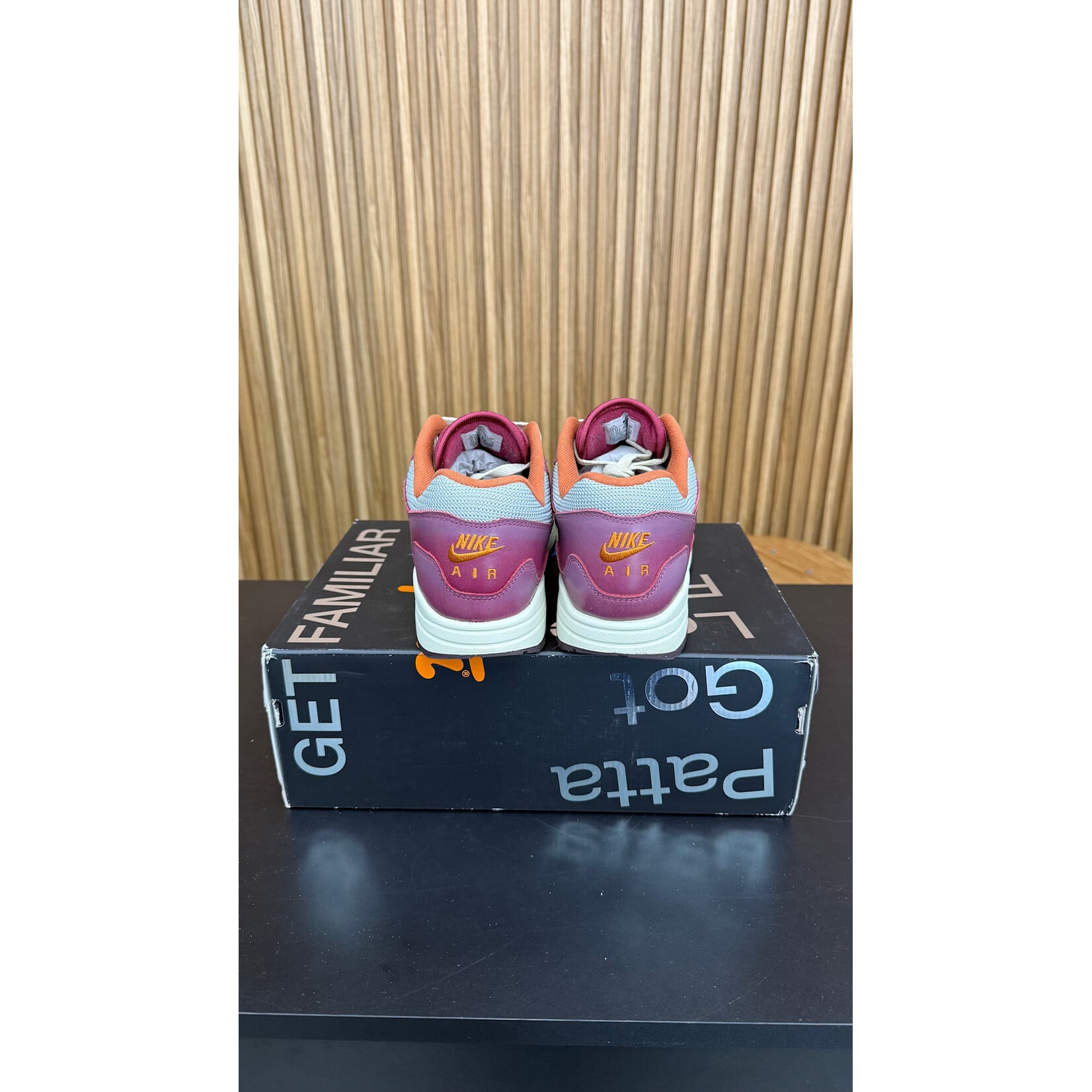 Nike Nike Air Max 1 Patta Waves Rush Maroon (with Bracelet) Size 10.5, PREOWNED