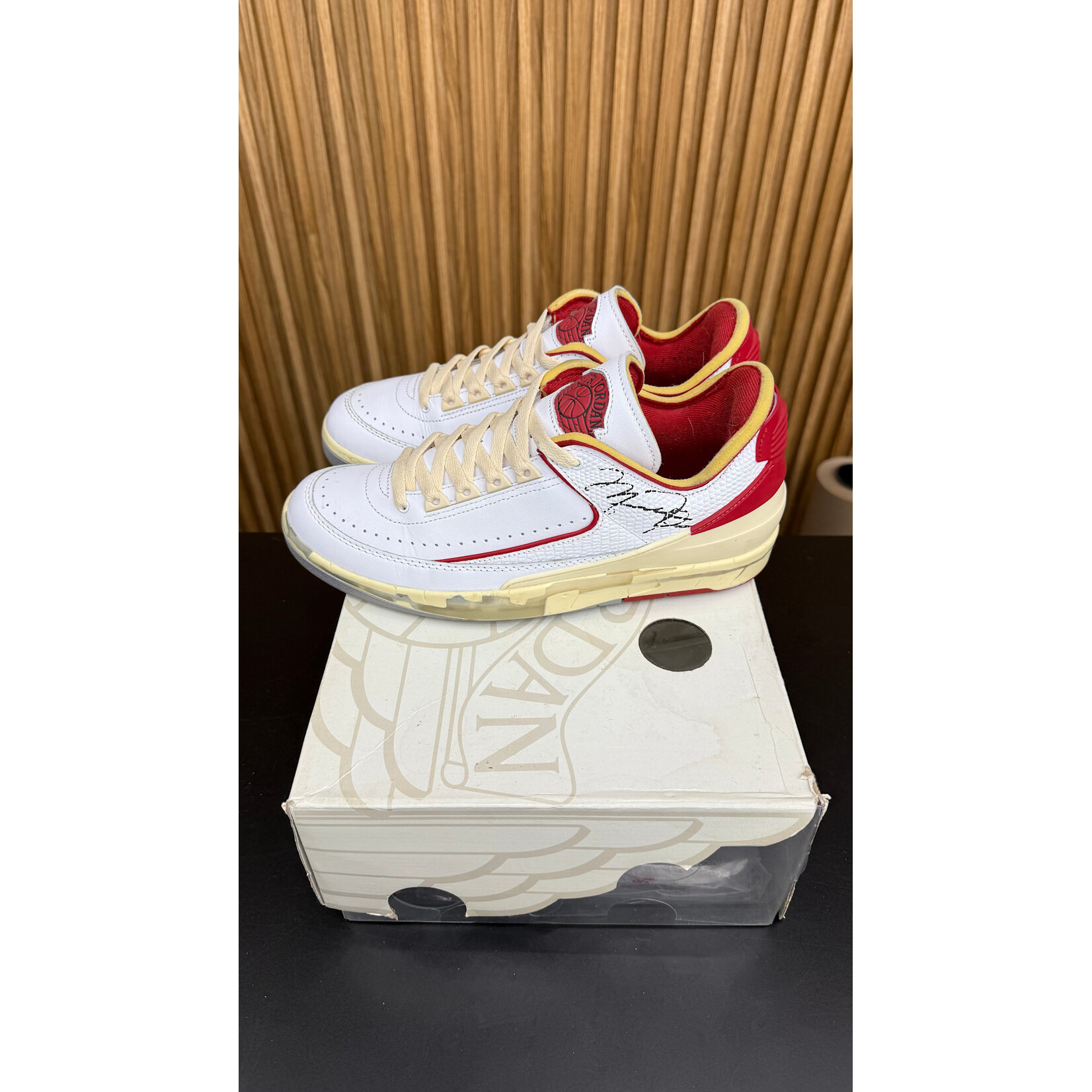 Jordan Jordan 2 Retro Low SP Off-White White Red Size 9, PREOWNED