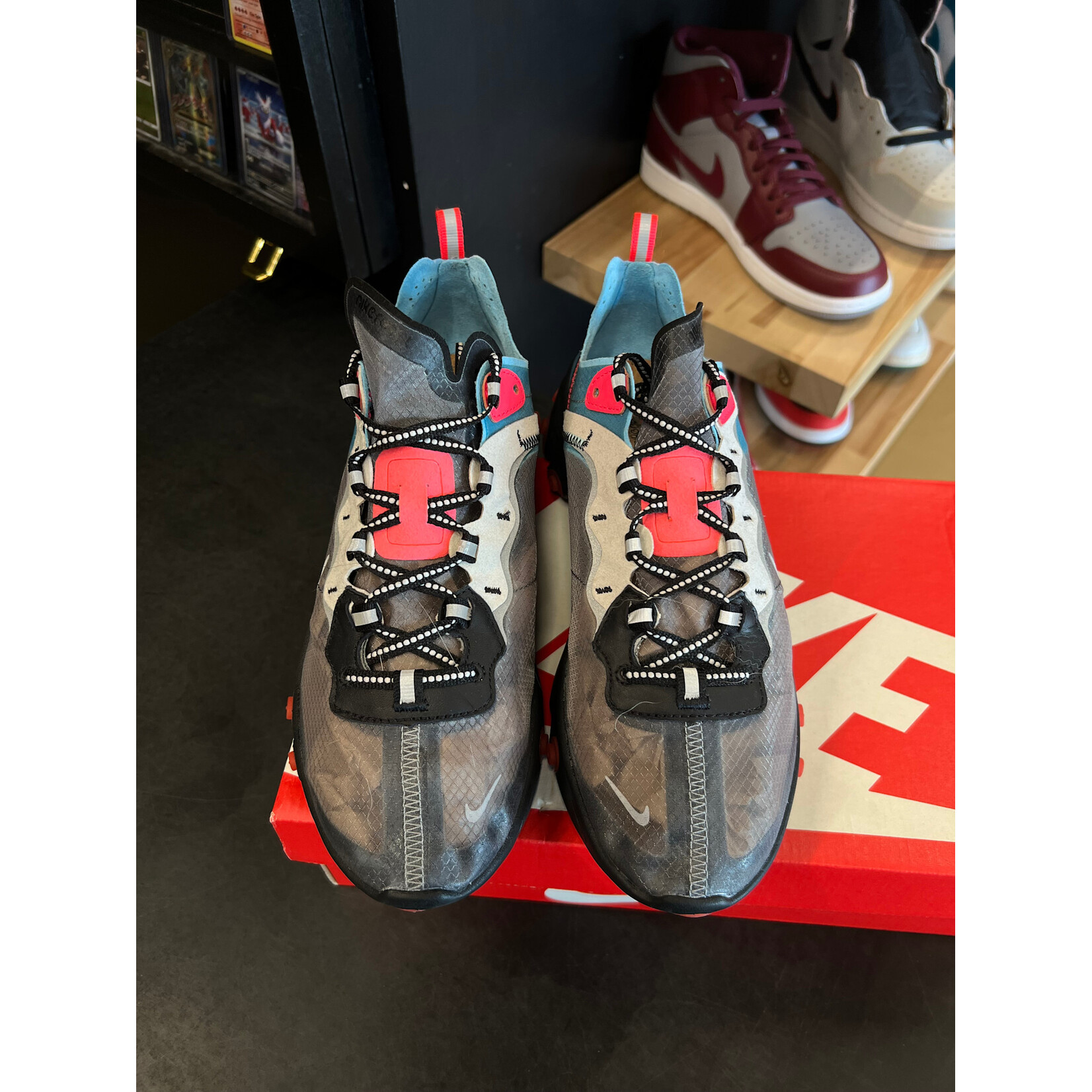 Nike Nike React Element 87 Blue Chill Solar Red Size 8.5, PREOWNED
