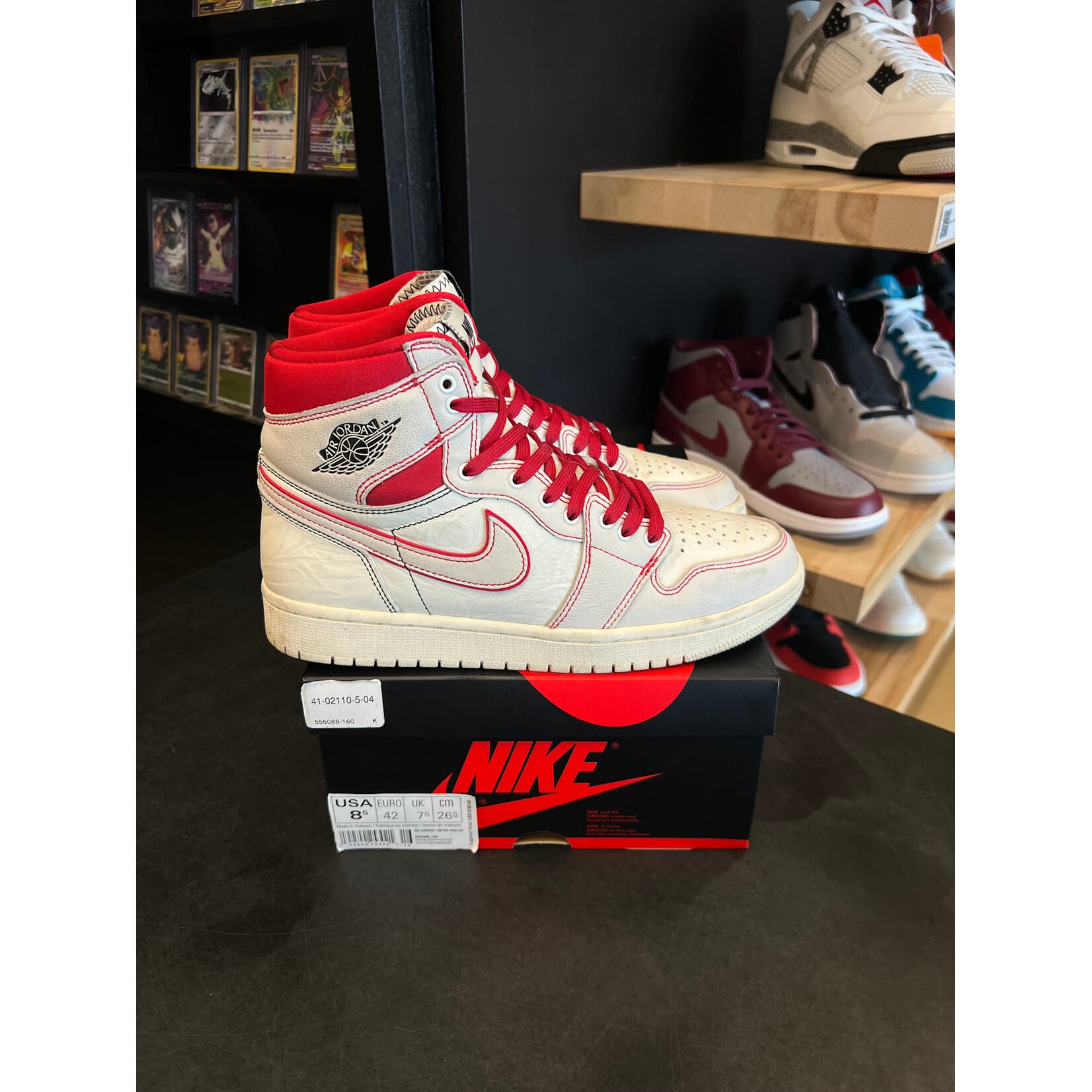 Jordan Jordan 1 Retro High Phantom Gym Red Size 8.5, PREOWNED