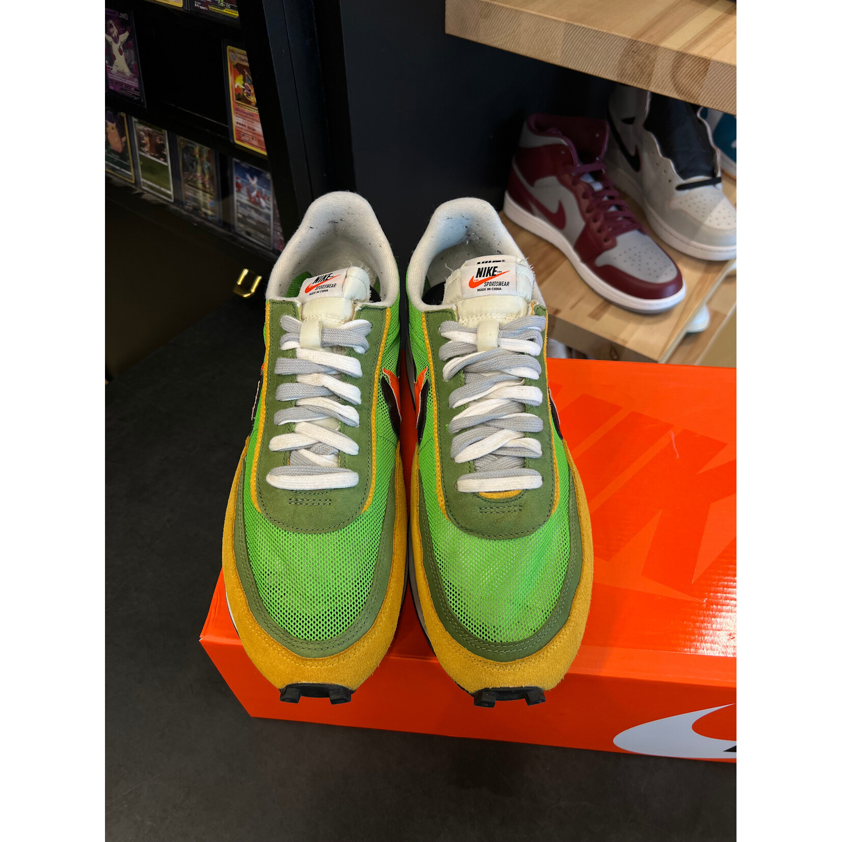 Nike Nike LD Waffle sacai Green Gusto Size 13, PREOWNED