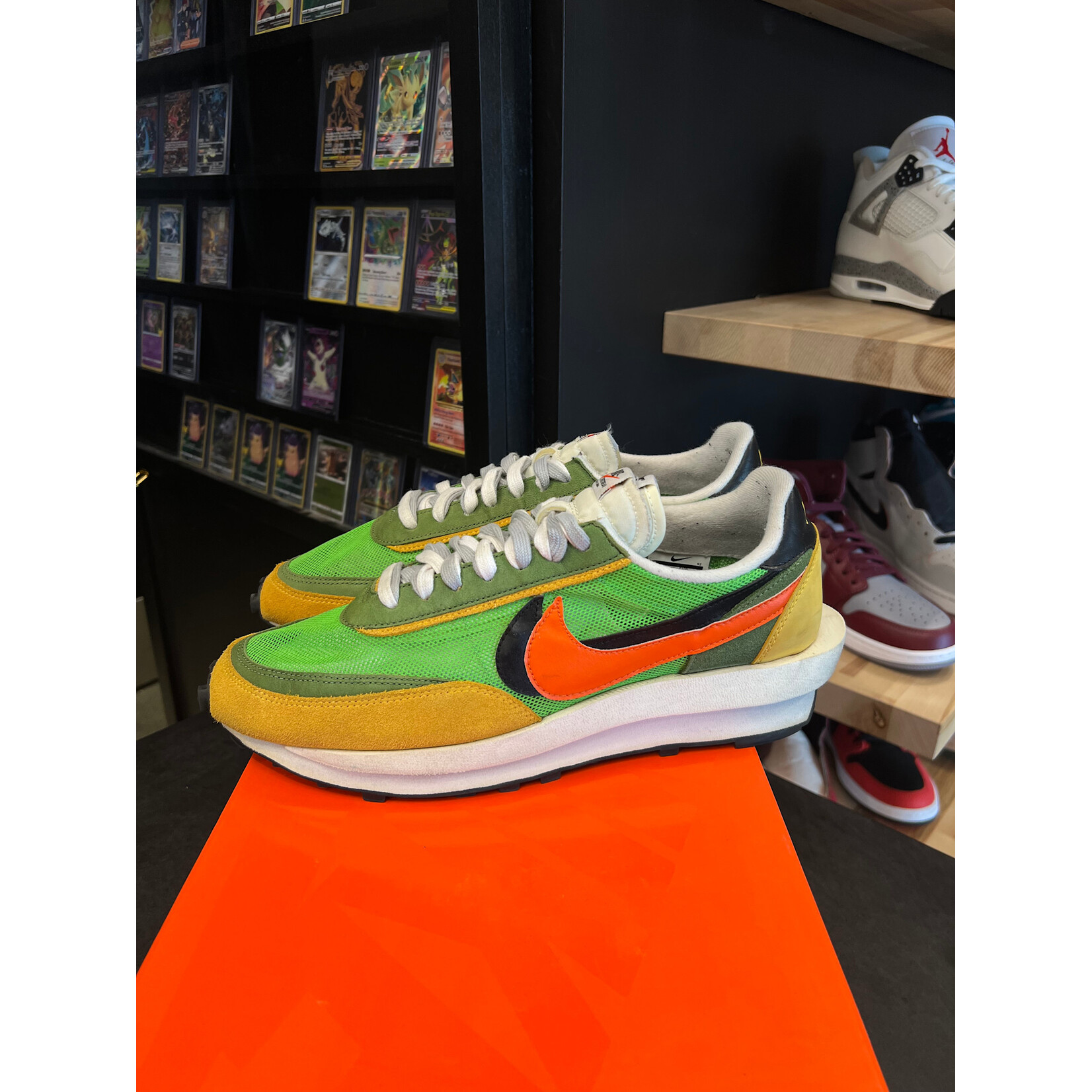 Nike Nike LD Waffle sacai Green Gusto Size 13, PREOWNED