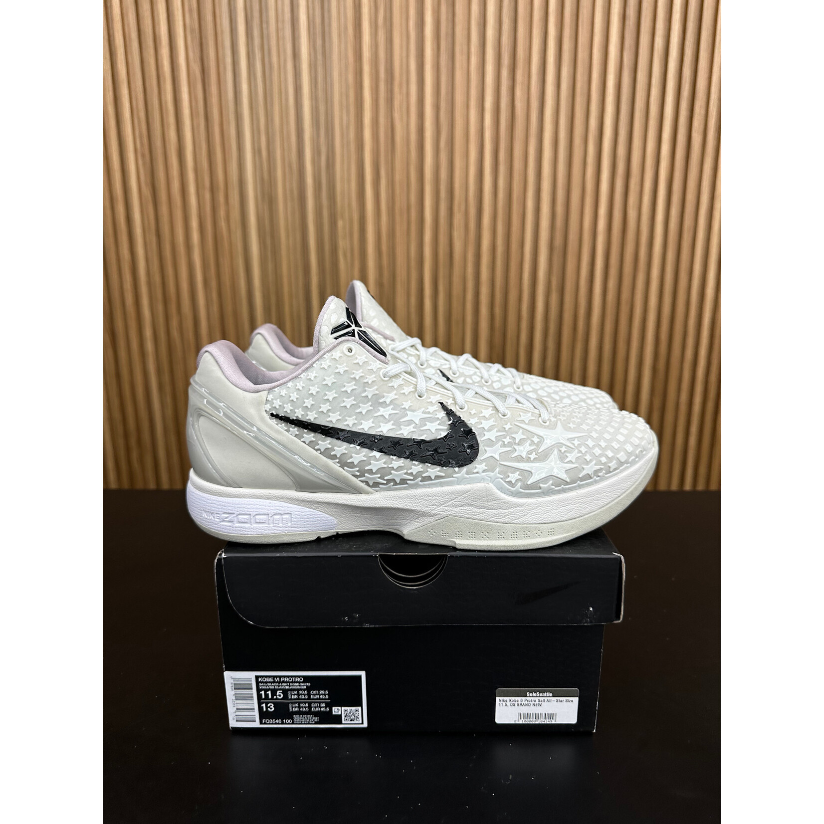 Nike Nike Kobe 6 Protro Sail All-Star Size 11.5, PREOWNED