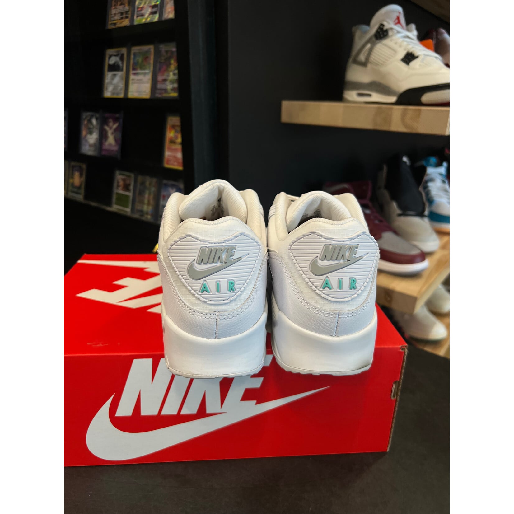 Nike Nike Air Max 90 White Hyper Turquoise Size 10, PREOWNED