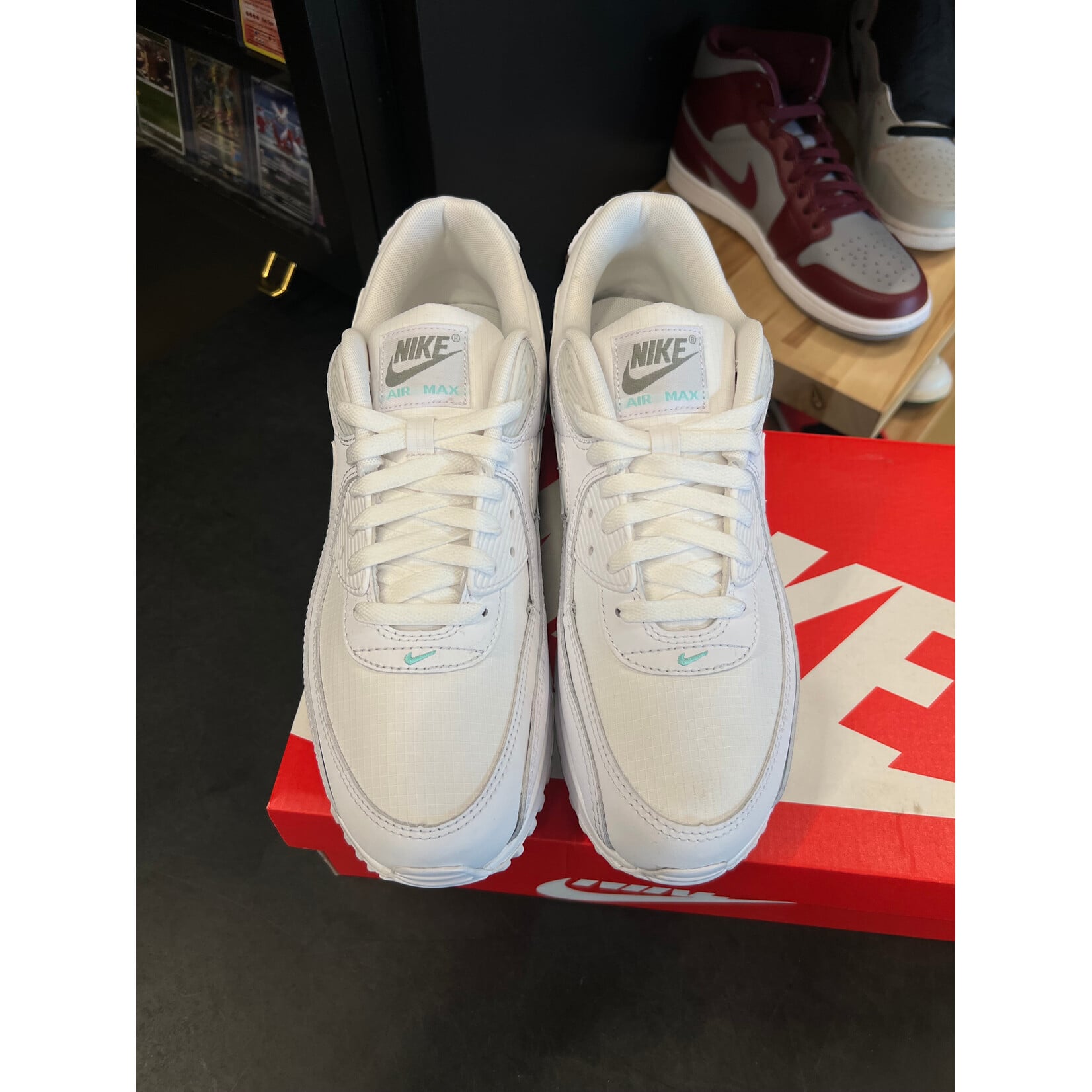 Nike Nike Air Max 90 White Hyper Turquoise Size 10, PREOWNED