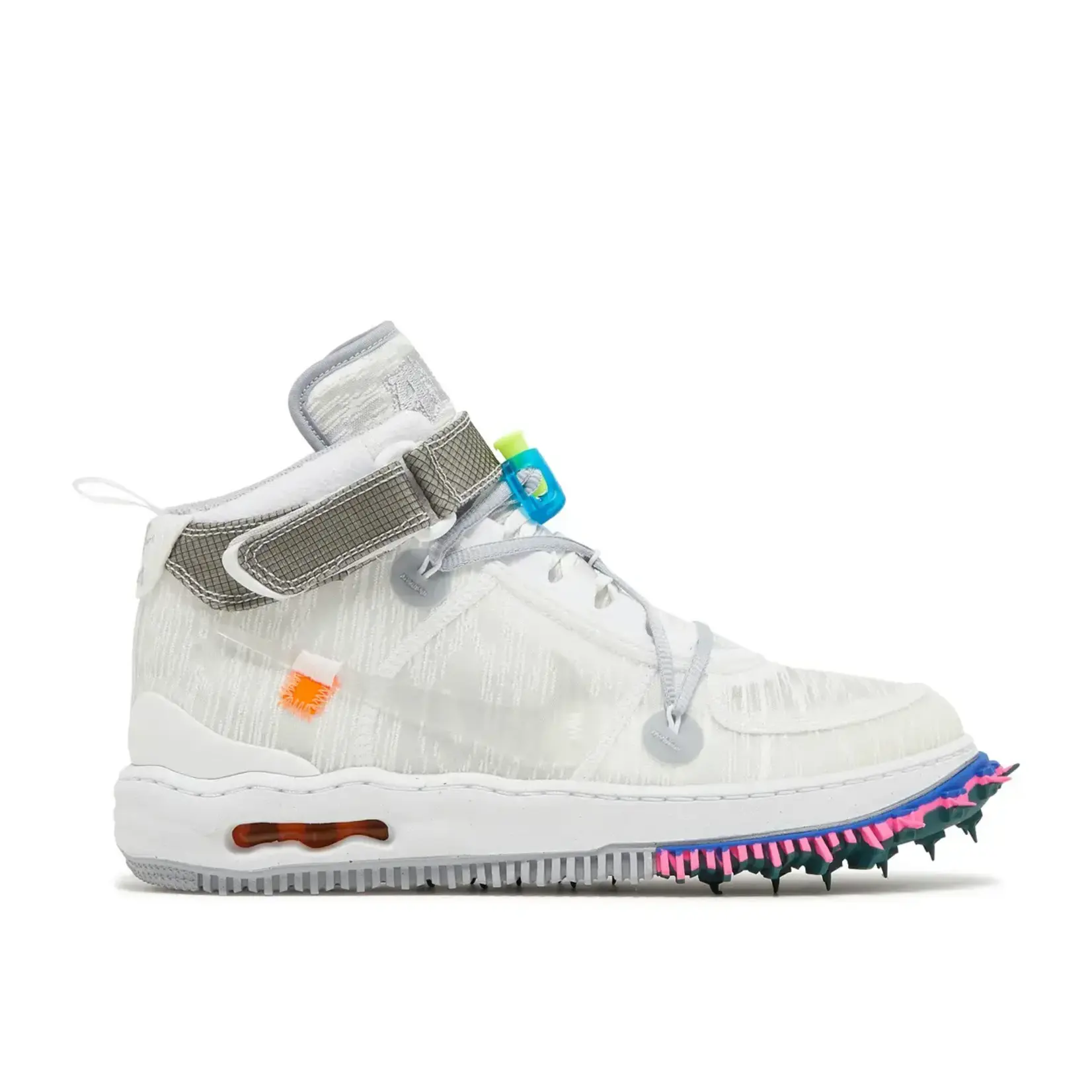 Nike Nike Air Force 1 Mid Off-White White Size 10.5, DS BRAND NEW DAMAGED LID