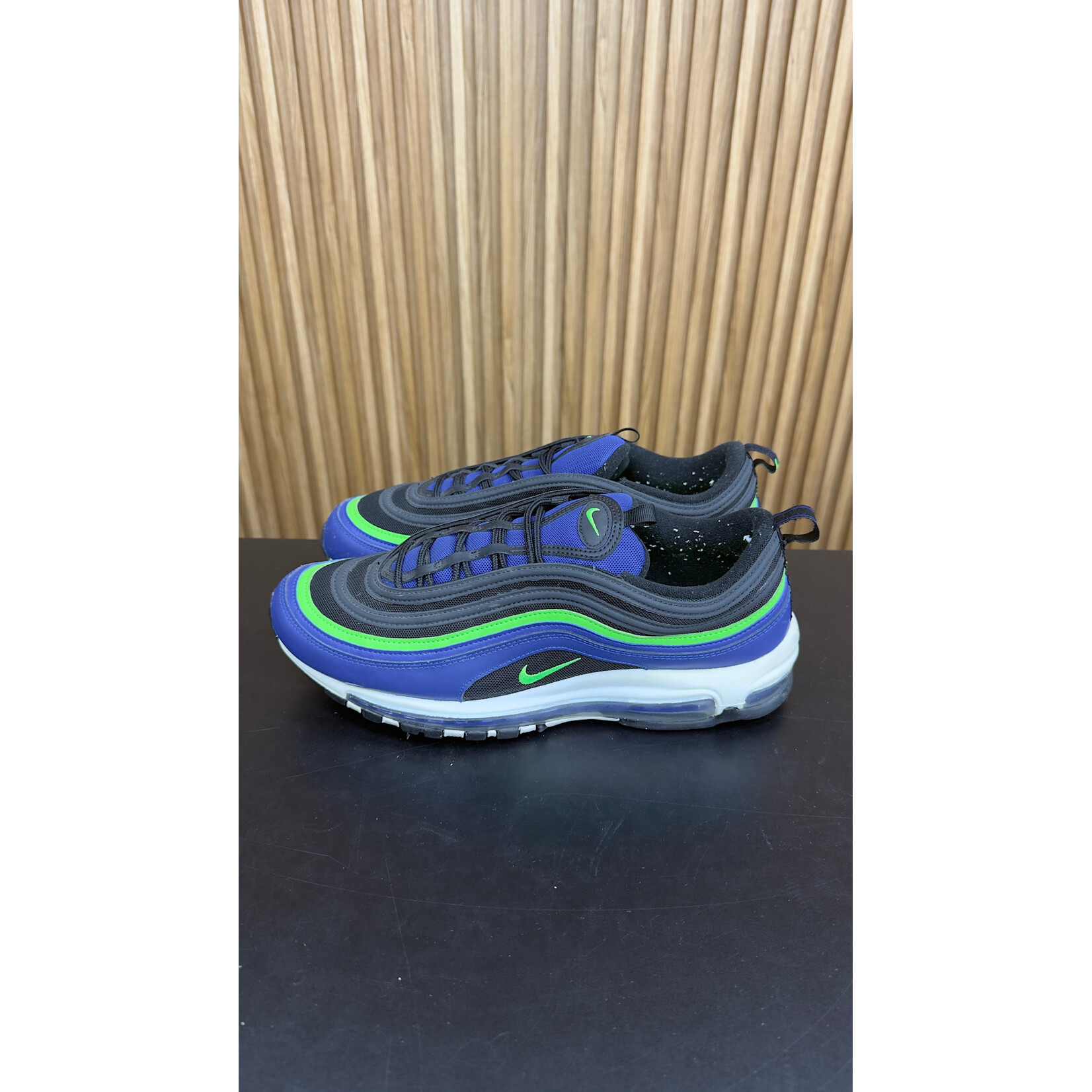 Nike Nike Air Max 97 Hyper Blue Green Strike Size 11.5, PREOWNED NO BOX