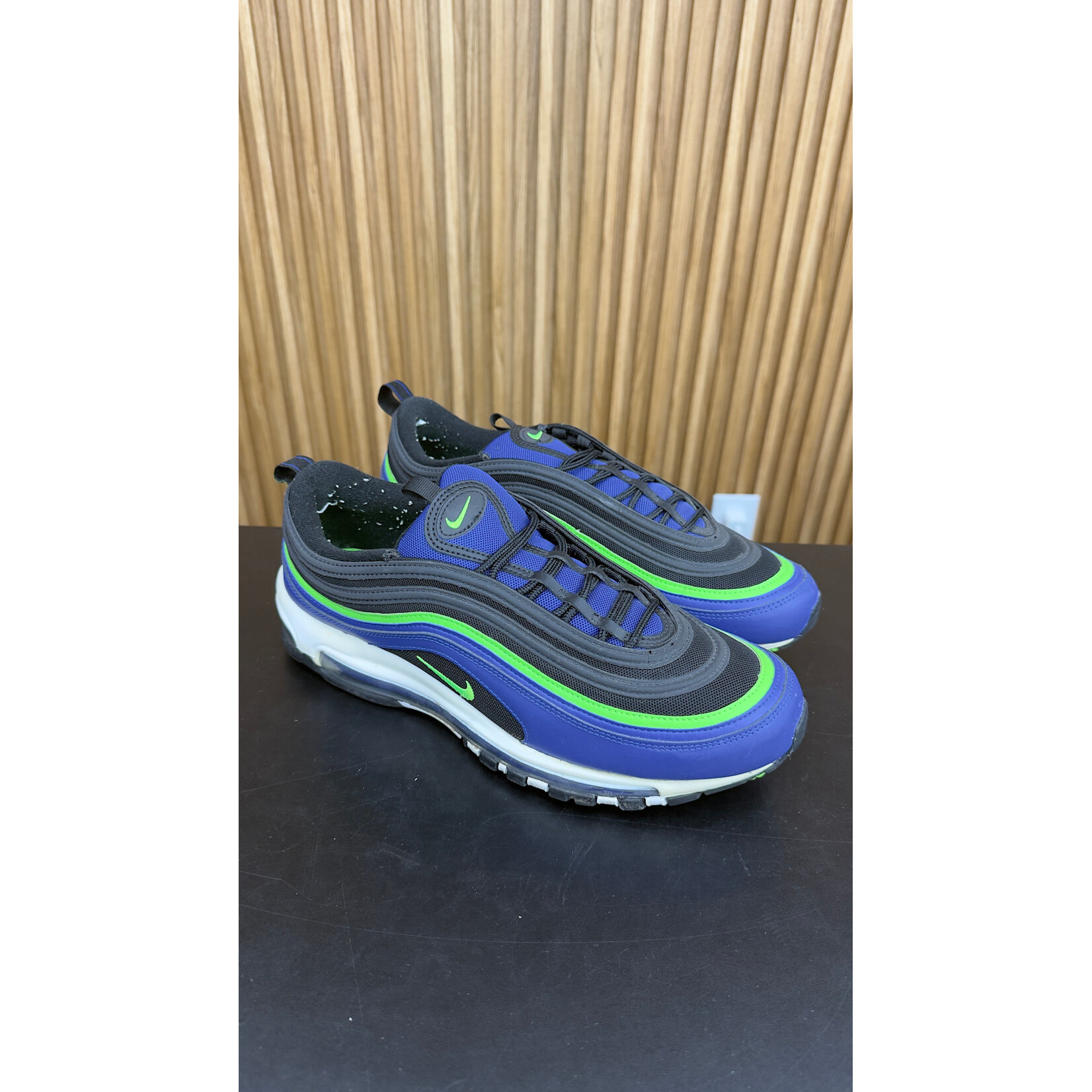 Nike Nike Air Max 97 Hyper Blue Green Strike Size 11.5, PREOWNED NO BOX