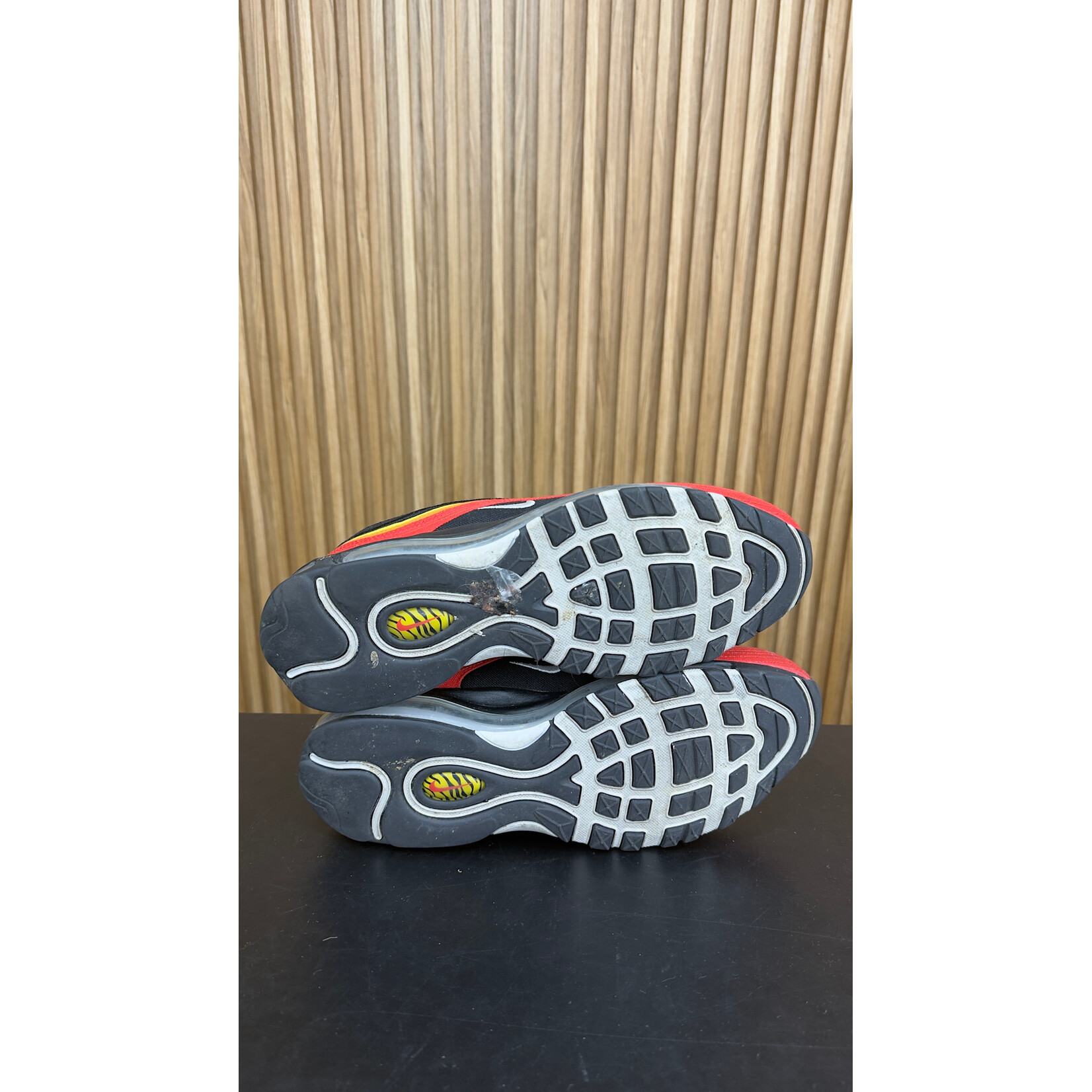Nike Nike Air Max 97 Black Chile Red Magma Orange Size 11.5, PREOWNED NO BOX