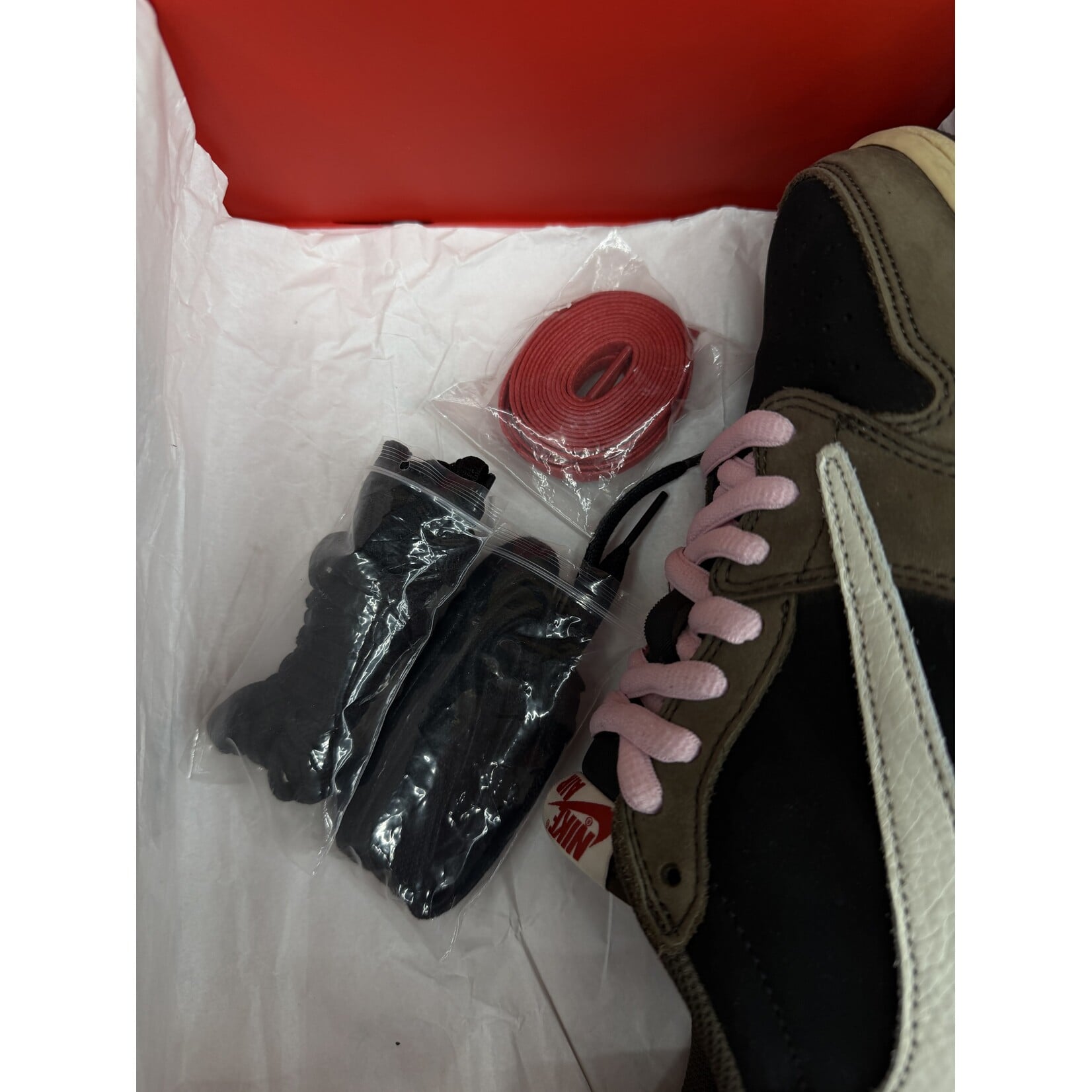 Jordan Jordan 1 Retro Low OG SP Travis Scott Mocha Size 9.5, PREOWNED