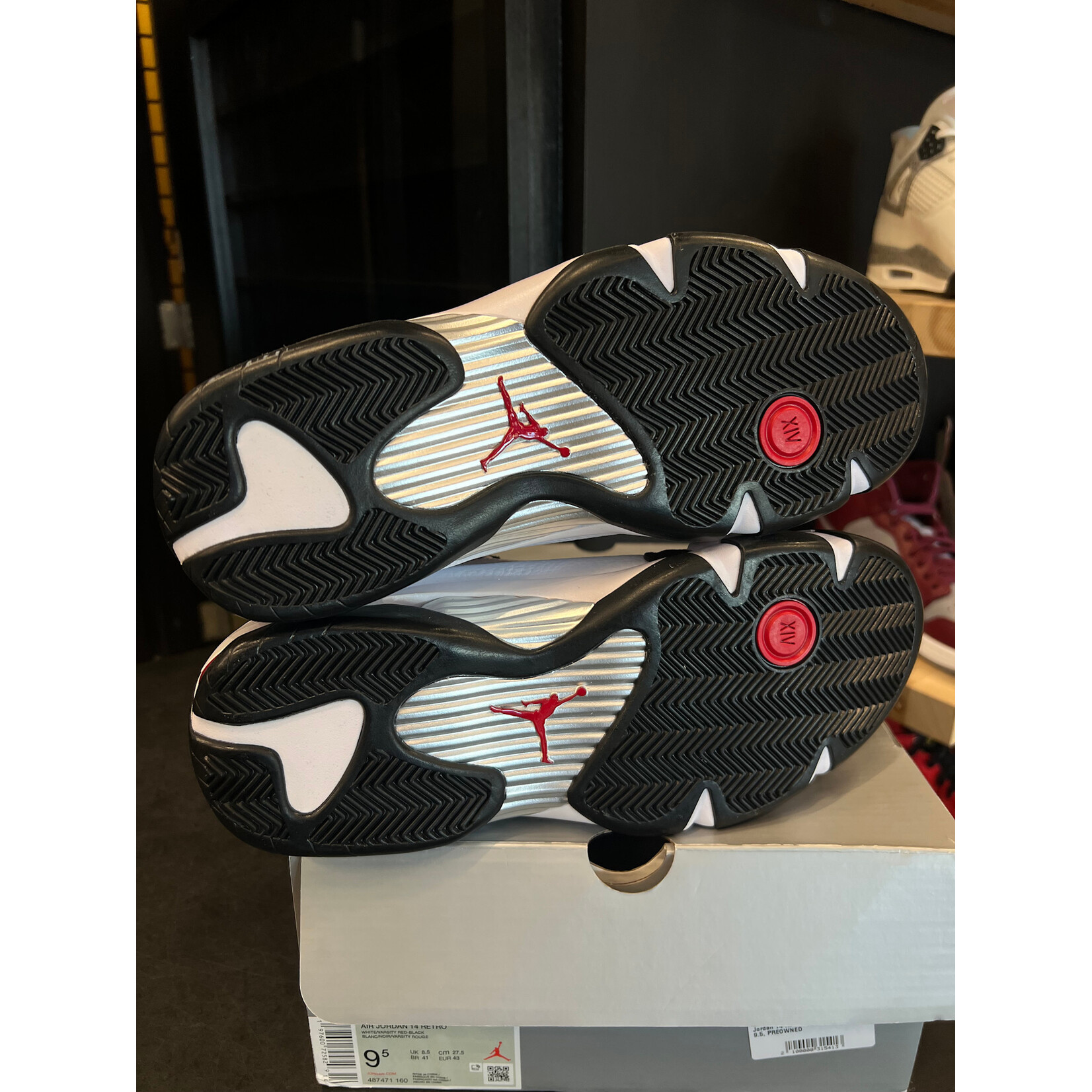 Jordan Jordan 14 Retro Black Toe (2024) Size 9.5, PREOWNED