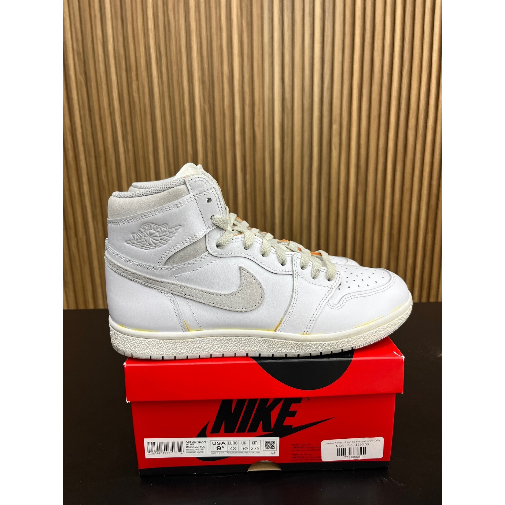 Jordan Jordan 1 Retro High '85 Neutral Grey Size 9.5, PREOWNED AGED CUSTOM