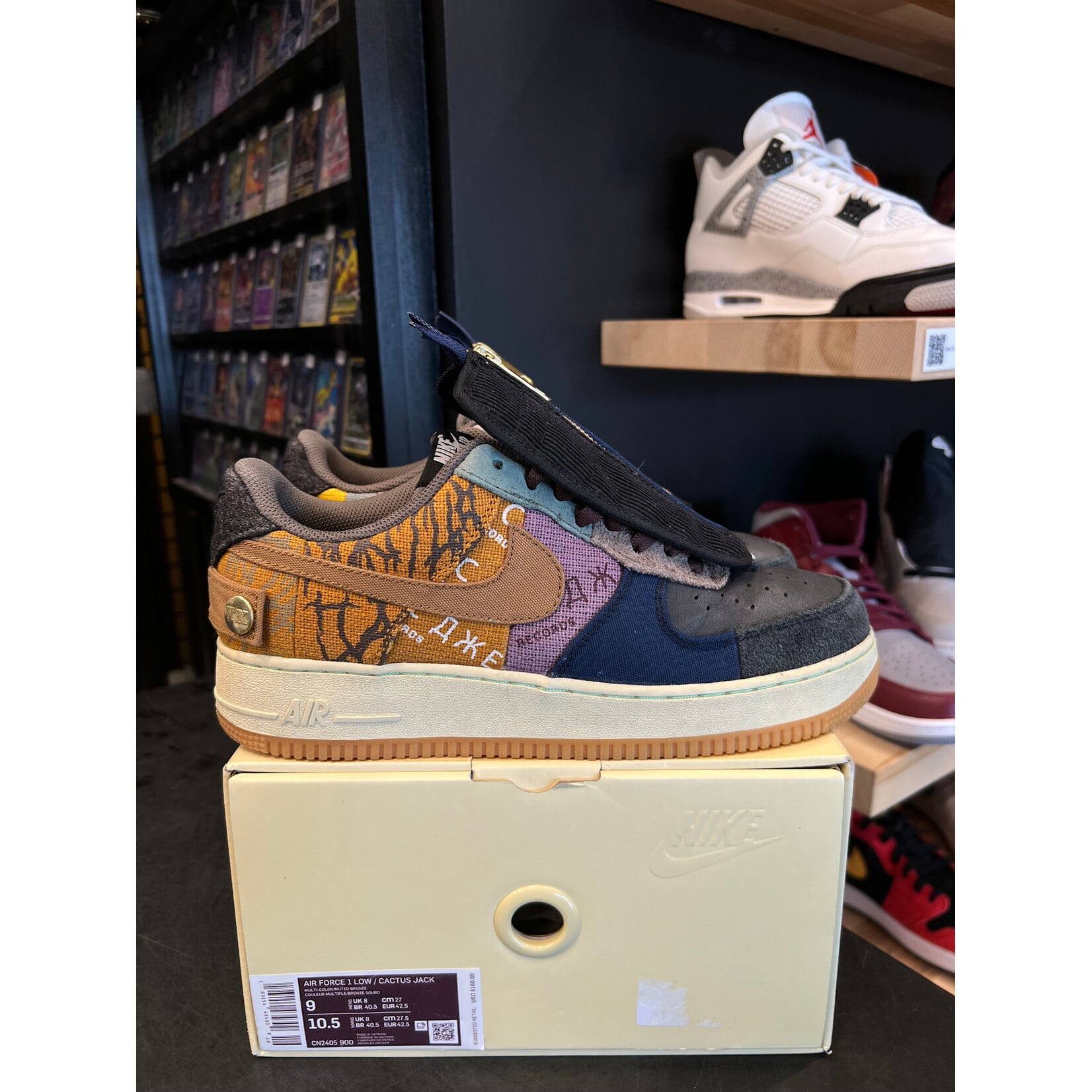 Nike Nike Air Force 1 Low Travis Scott Cactus Jack Size 9, PREOWNED
