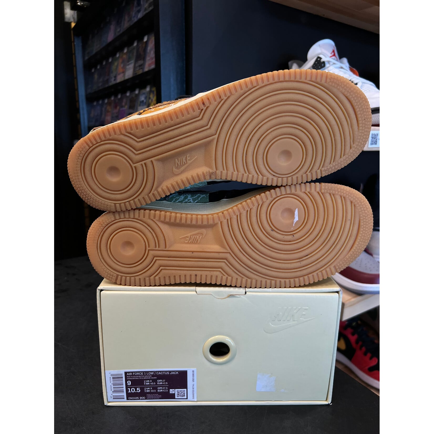 Nike Nike Air Force 1 Low Travis Scott Cactus Jack Size 9, PREOWNED