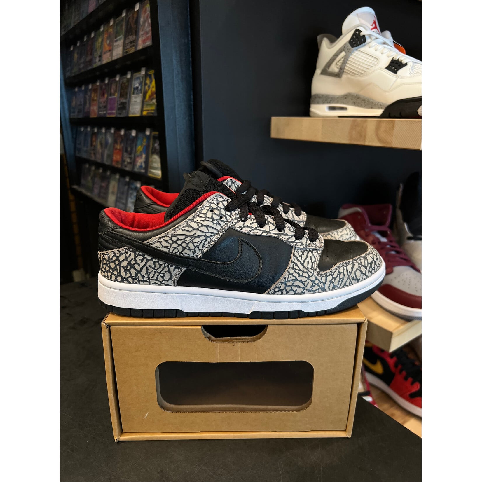 Nike Nike SB Dunk Low Supreme Black Cement (2002) Size 9, PREOWNED NO BOX NO OG*