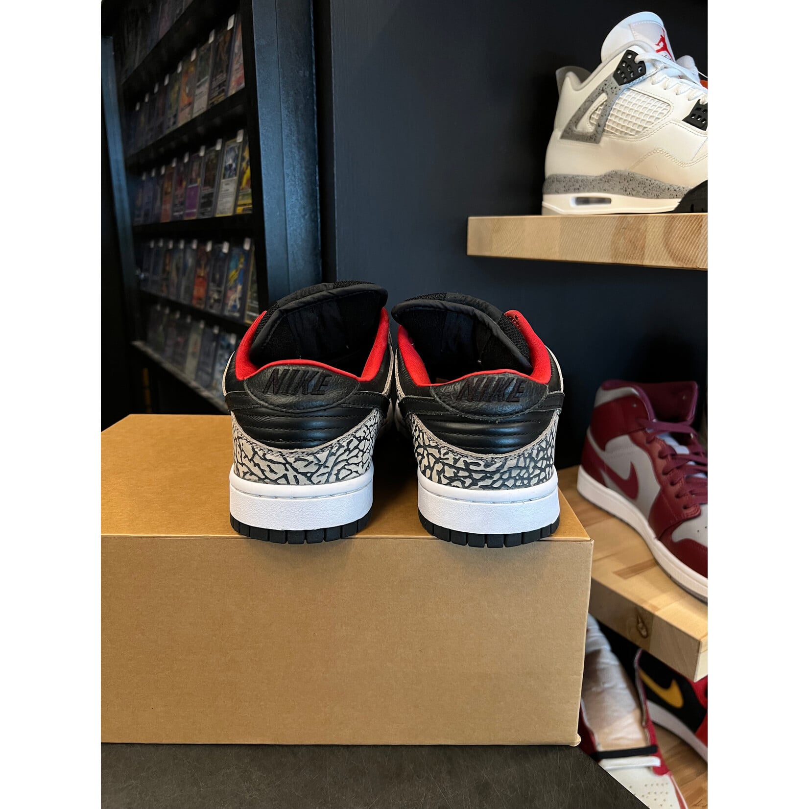 Nike Nike SB Dunk Low Supreme Black Cement (2002) Size 9, PREOWNED NO BOX NO OG*
