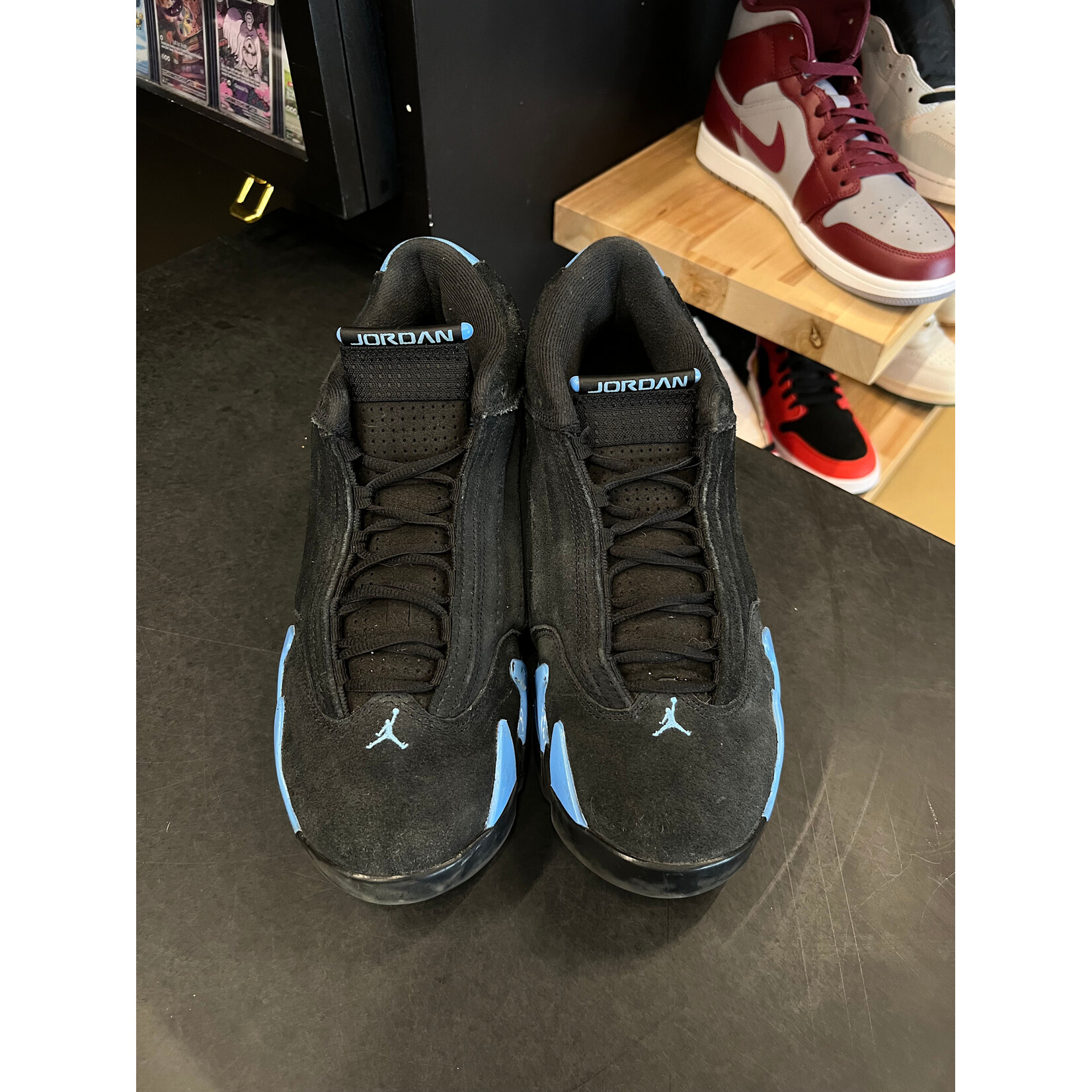 Jordan Jordan 14 Retro Black University Blue (2026) Size , PREOWNED