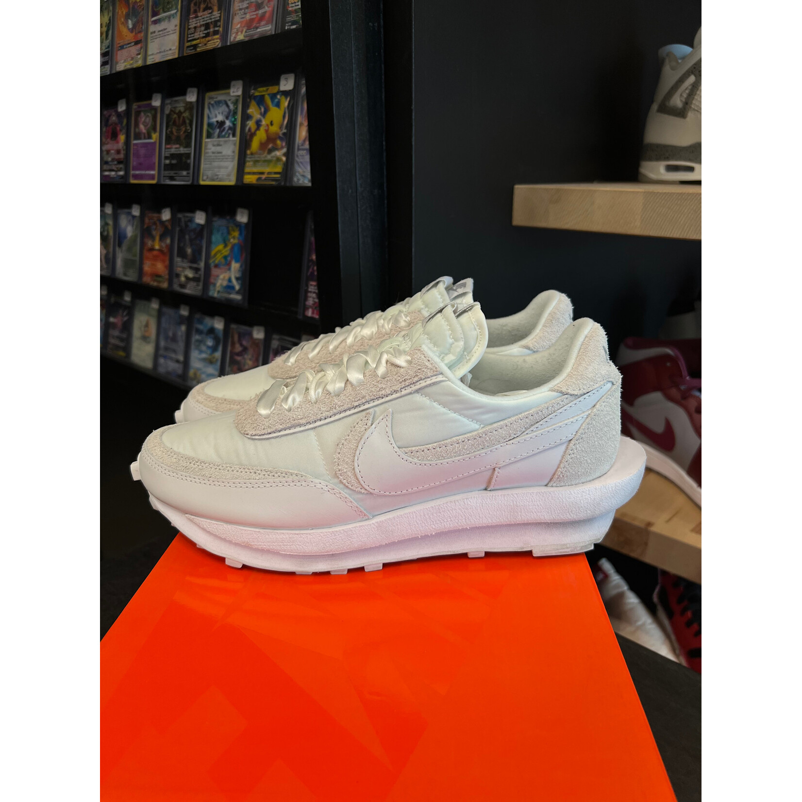 Nike Nike LD Waffle sacai White Nylon Size 9, PREOWNED