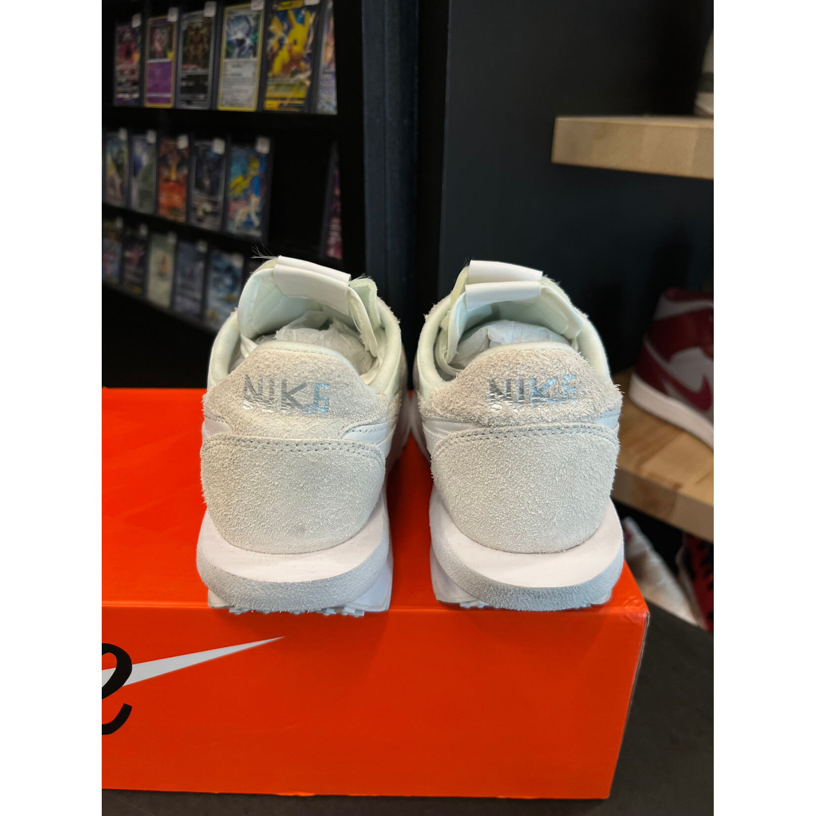 Nike Nike LD Waffle sacai White Nylon Size 9, PREOWNED