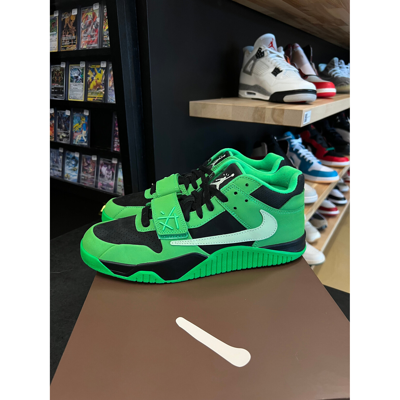 Jordan Jordan CJ1 T-Rexx Travis Scott Green Spark Size 10.5, PREOWNED
