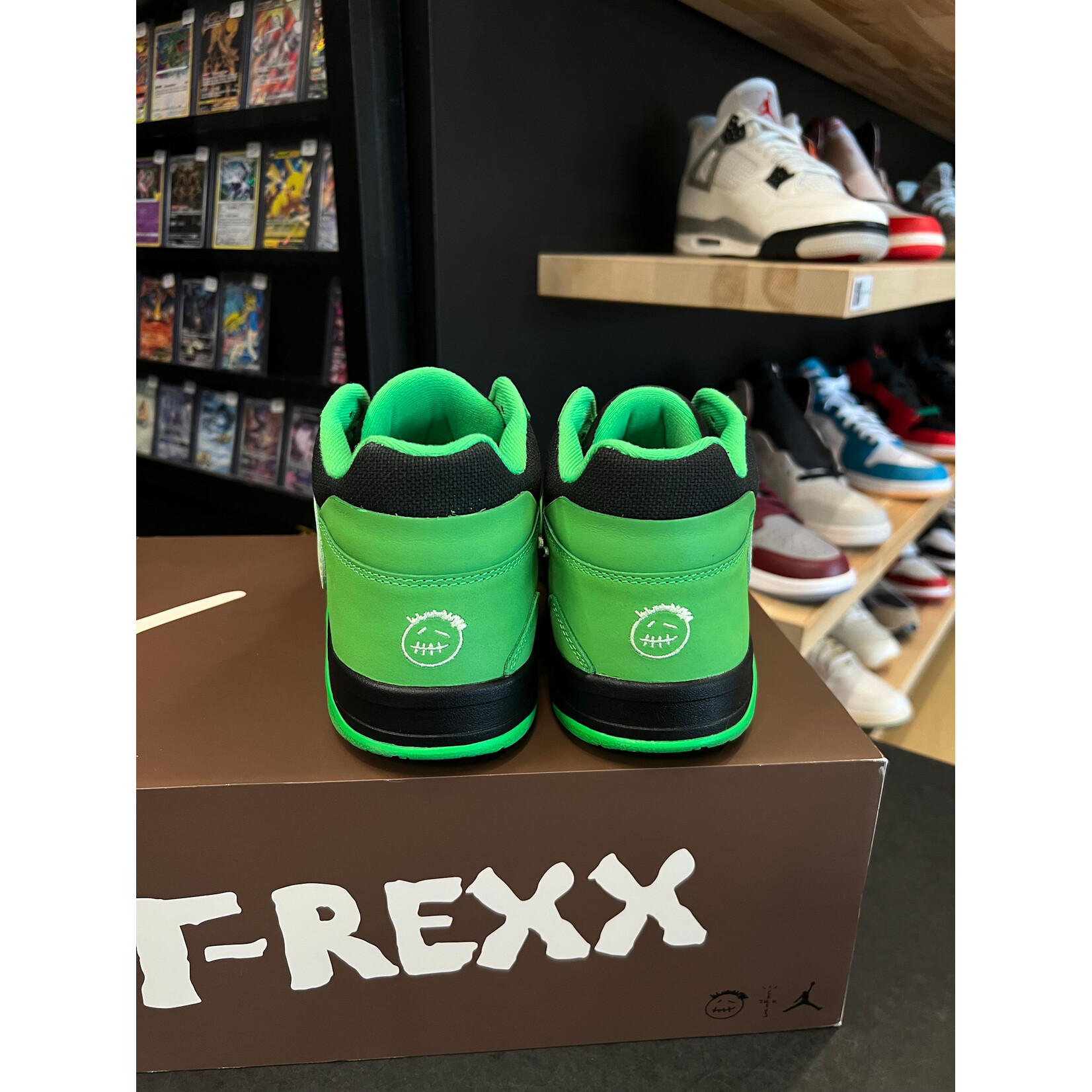 Jordan Jordan CJ1 T-Rexx Travis Scott Green Spark Size 10.5, PREOWNED