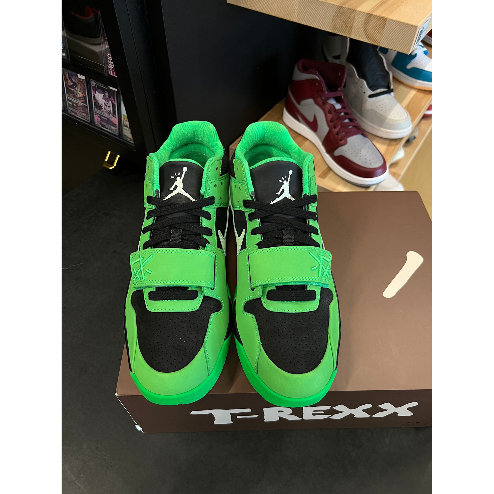 Jordan Jordan CJ1 T-Rexx Travis Scott Green Spark Size 10.5, PREOWNED