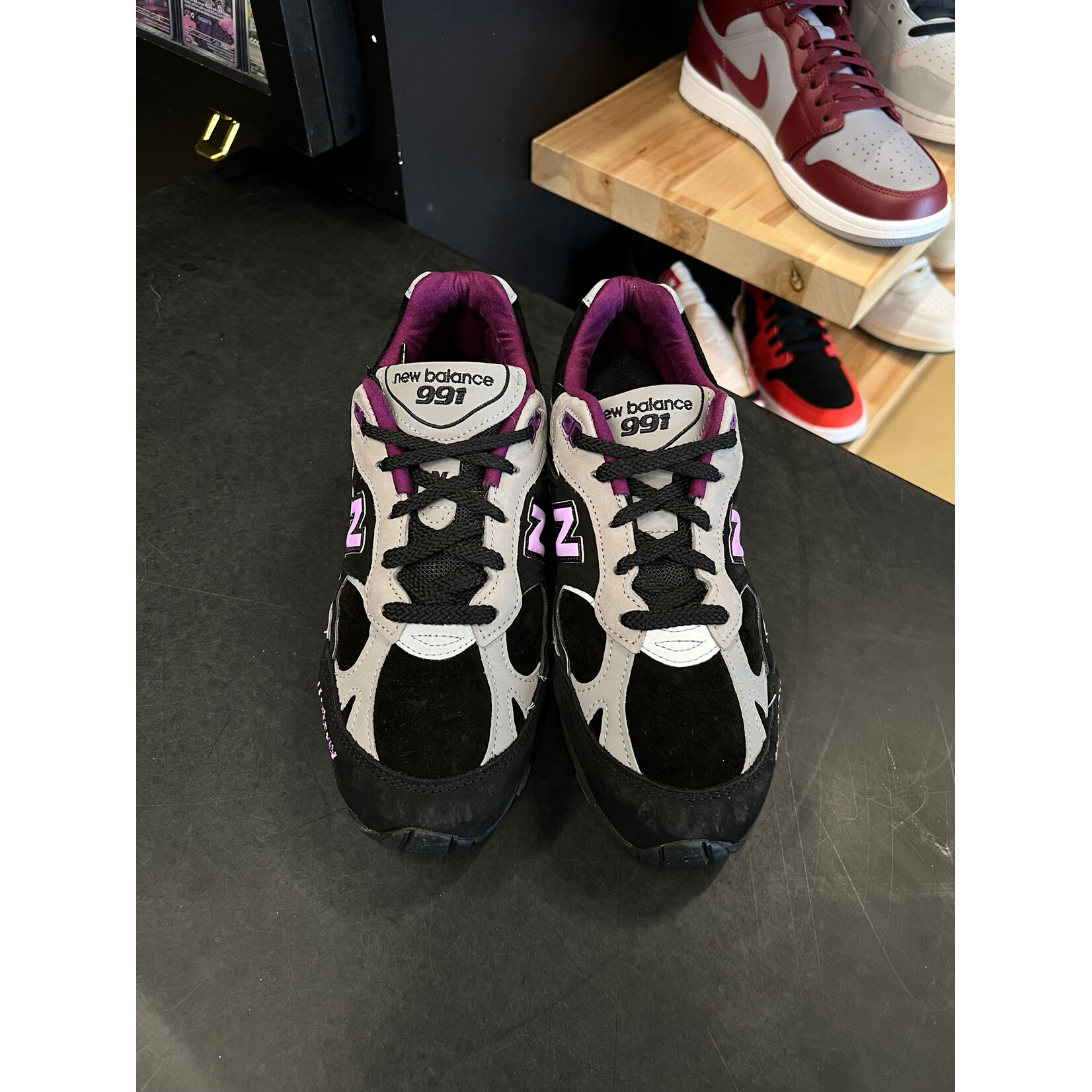New New Balance 991 Stray Rats Black Size 8, PREOWNED