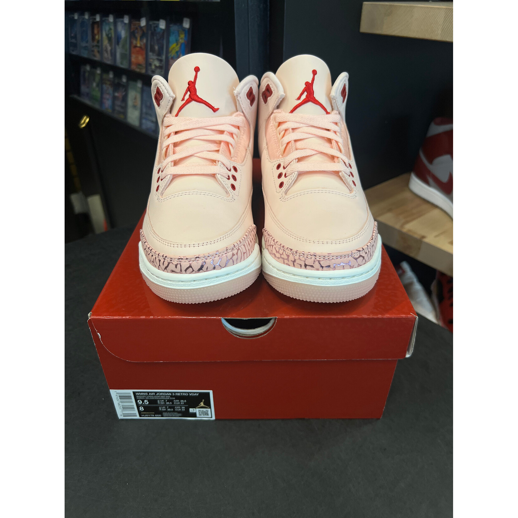 Jordan Jordan 3 Retro Valentine's Day Treat Yourself (2025) (Women's) Size 9.5W, PREOWNED