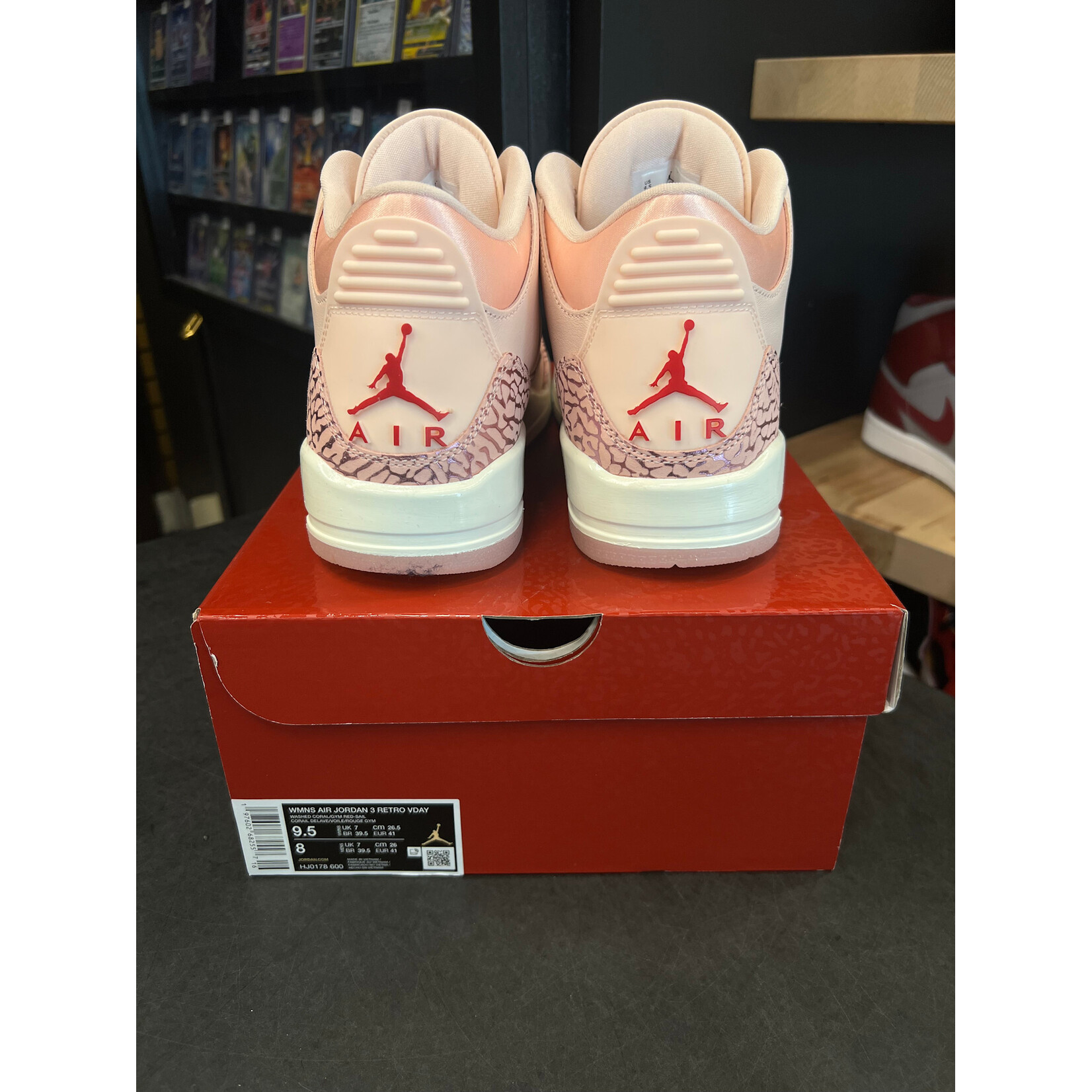 Jordan Jordan 3 Retro Valentine's Day Treat Yourself (2025) (Women's) Size 9.5W, PREOWNED