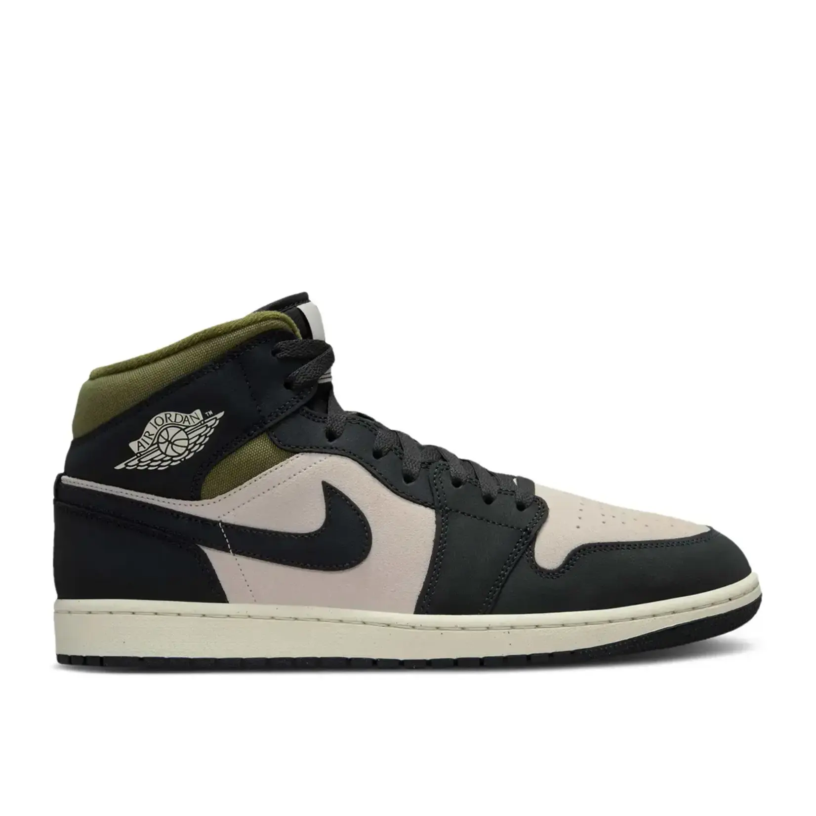 Jordan Jordan 1 Mid SE Off Noir Medium Olive Size 12, DS BRAND NEW