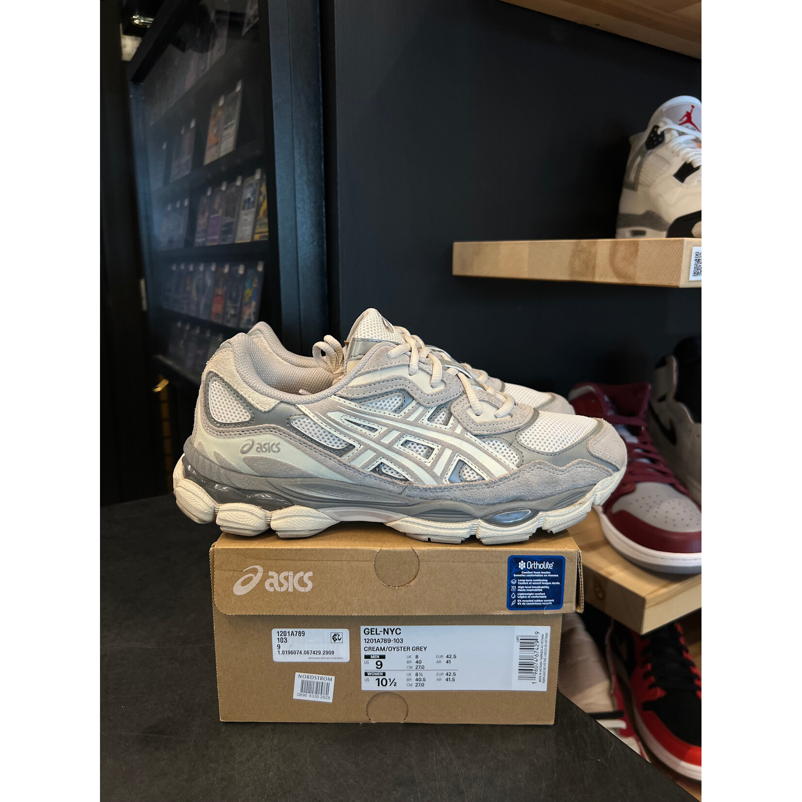 ASICS ASICS Gel-NYC Oyster Grey Size 9, PREOWNED