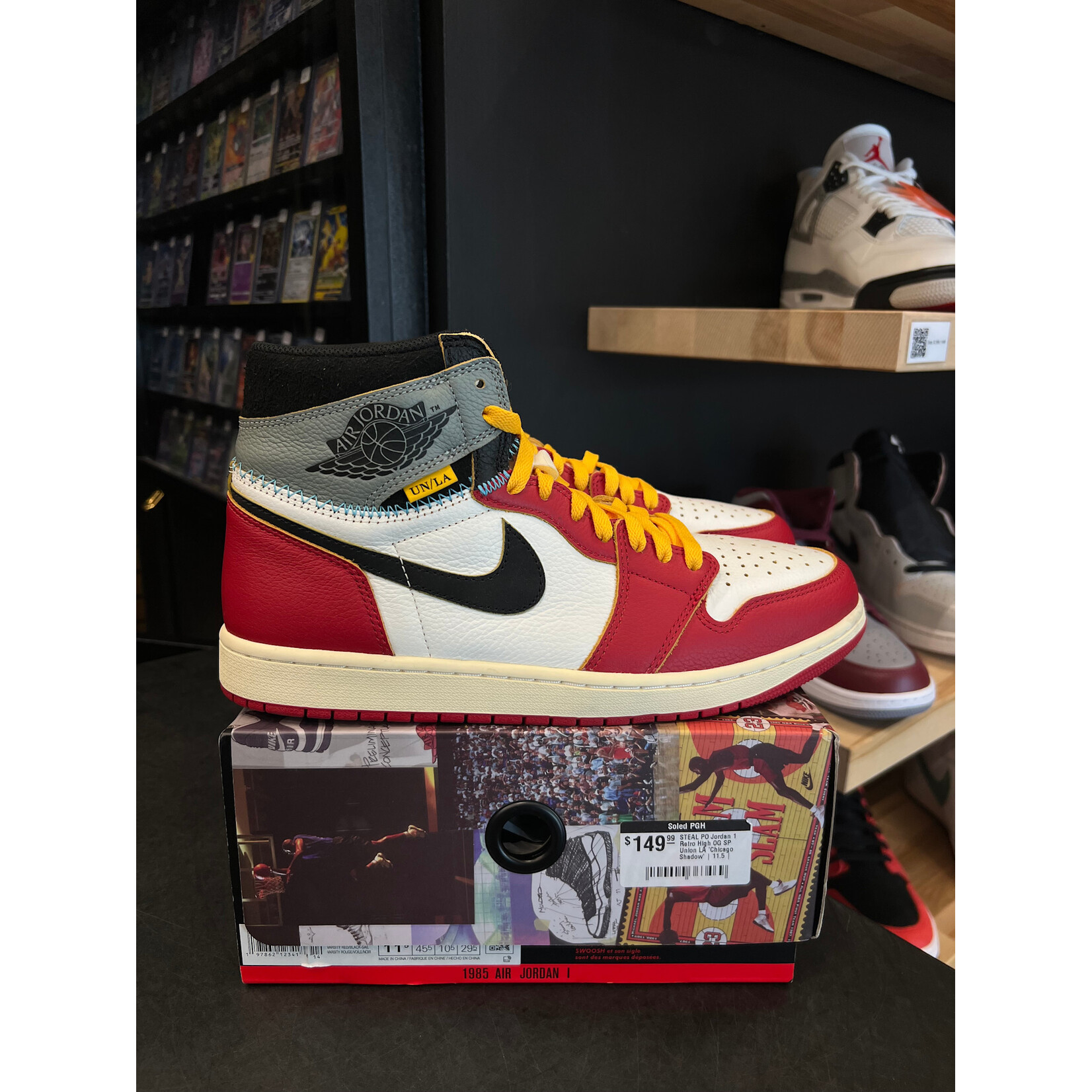 Jordan Jordan 1 Retro High OG SP Union LA Chicago Shadow Size 11.5, PREOWNED