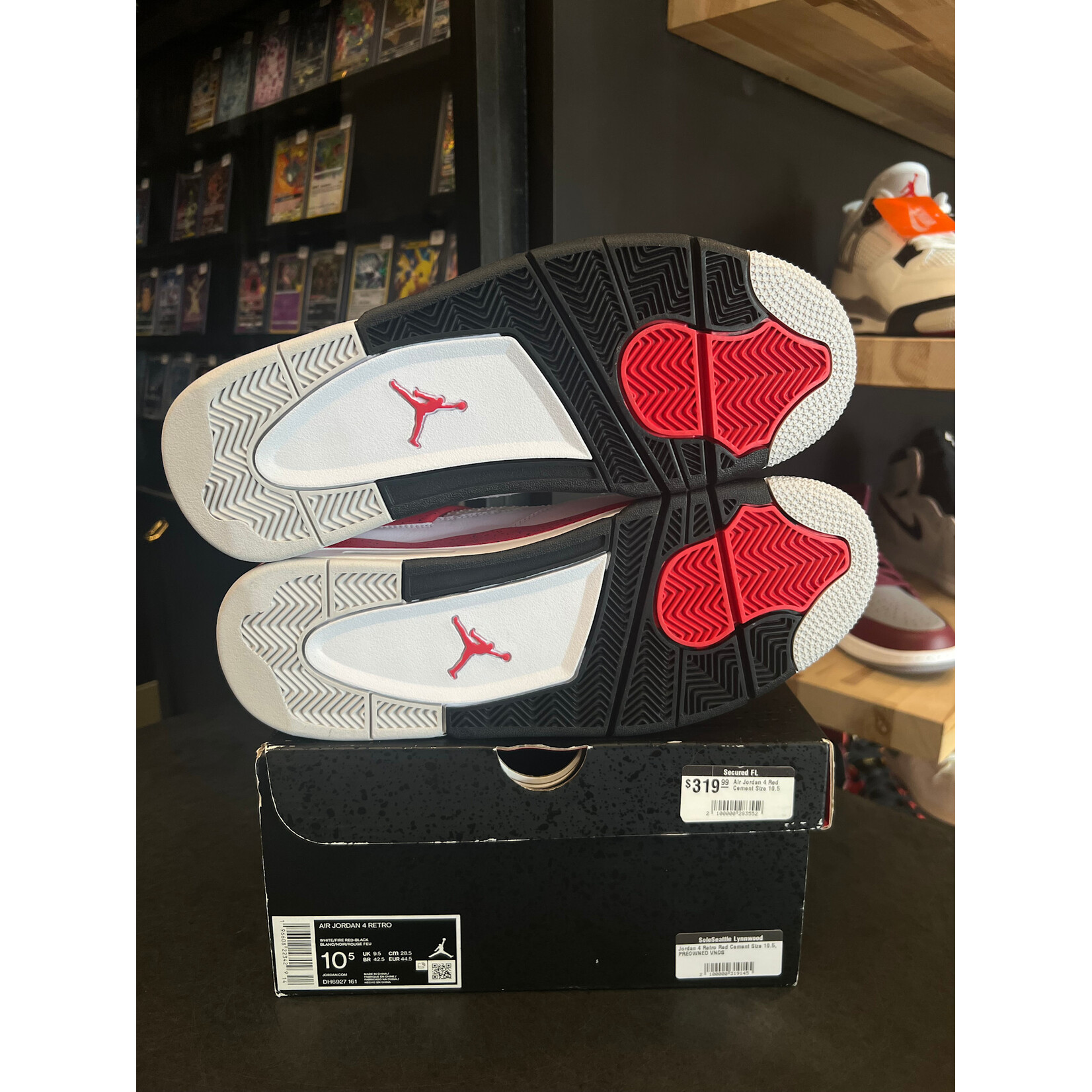 Jordan Jordan 4 Retro Red Cement Size 10.5, PREOWNED VNDS