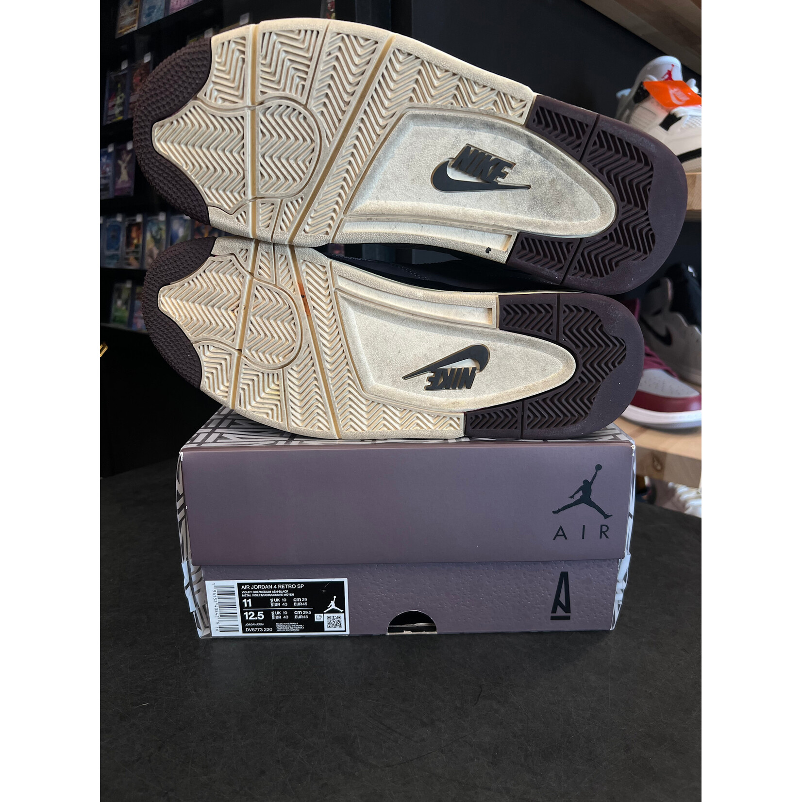 Jordan Jordan 4 Retro SP A Ma Maniére Violet Ore Size 11, PREOWNED