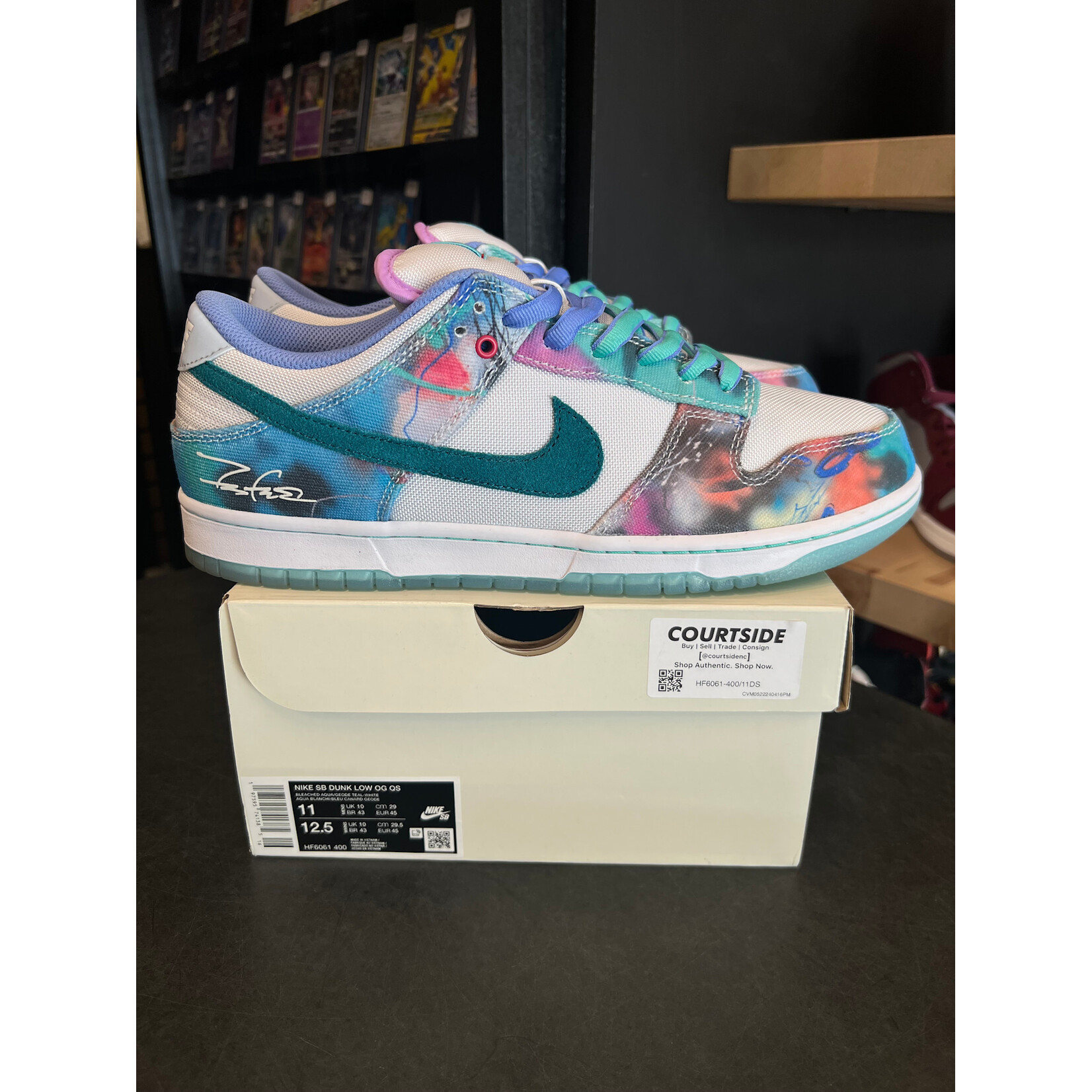 Nike Nike SB Dunk Low Futura Laboratories Bleached Aqua Size 11, PREOWNED
