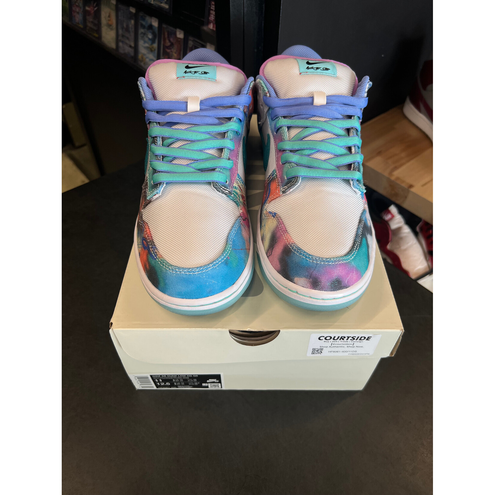 Nike Nike SB Dunk Low Futura Laboratories Bleached Aqua Size 11, PREOWNED