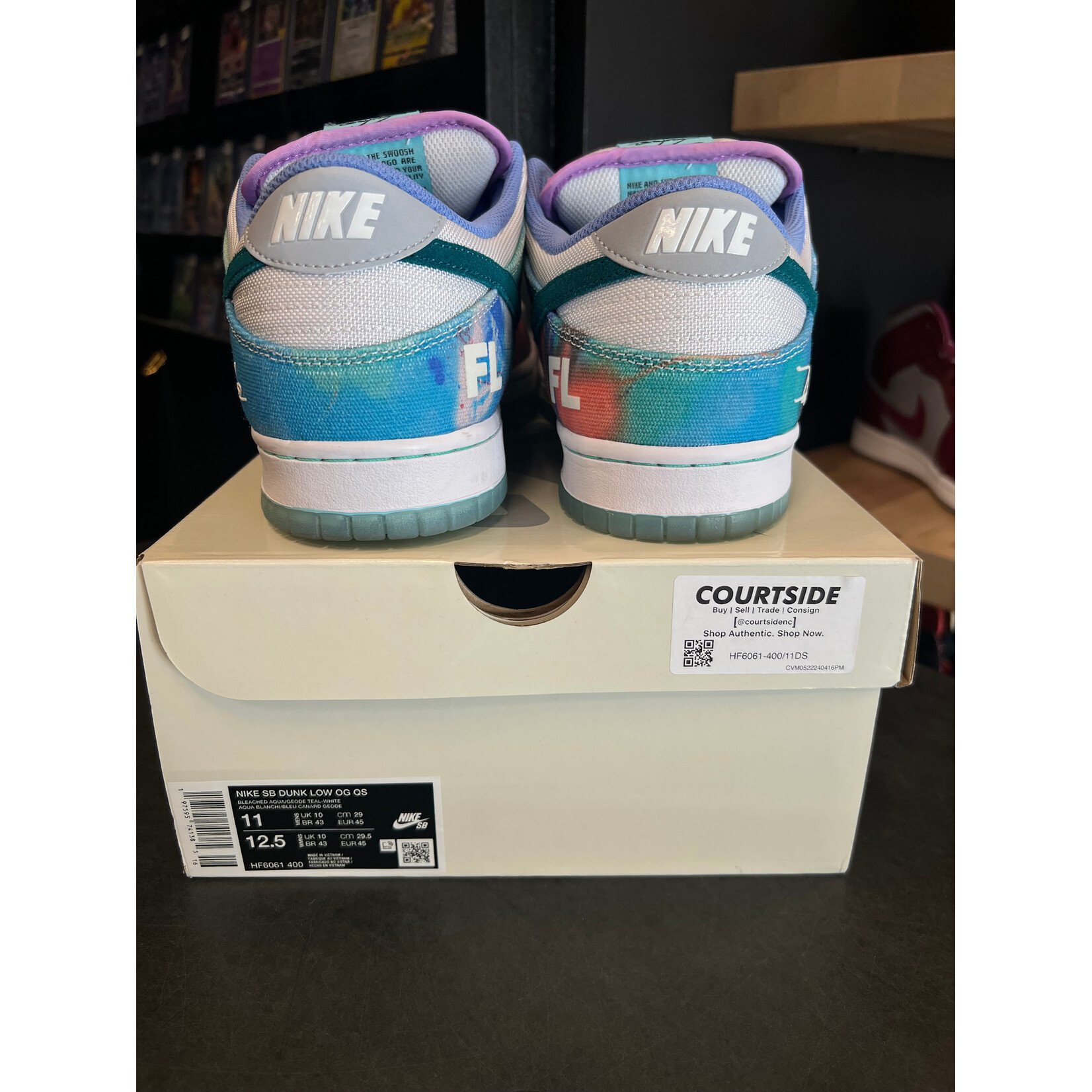 Nike Nike SB Dunk Low Futura Laboratories Bleached Aqua Size 11, PREOWNED