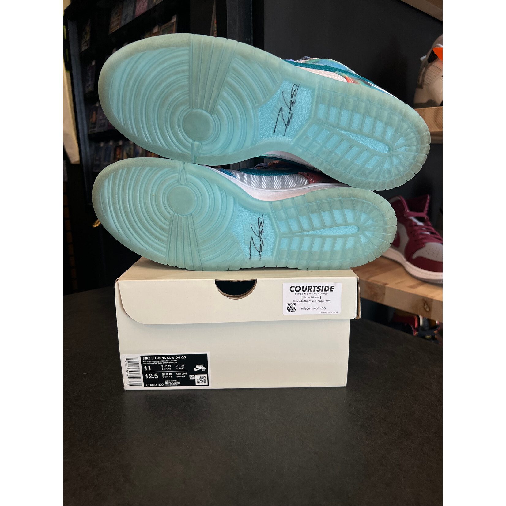 Nike Nike SB Dunk Low Futura Laboratories Bleached Aqua Size 11, PREOWNED