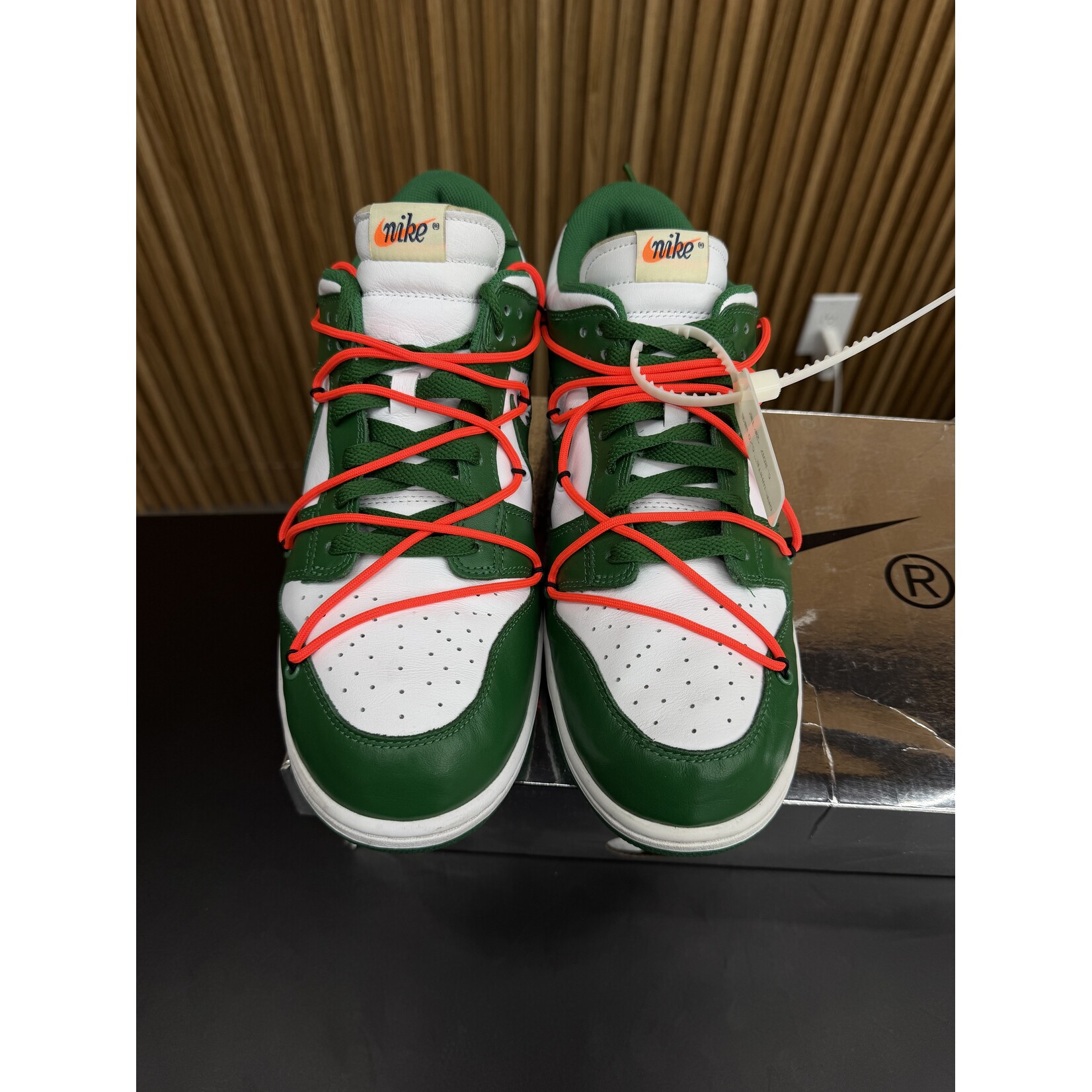 Nike Nike Dunk Low Off-White Pine Green Size 13, PREOWNED*