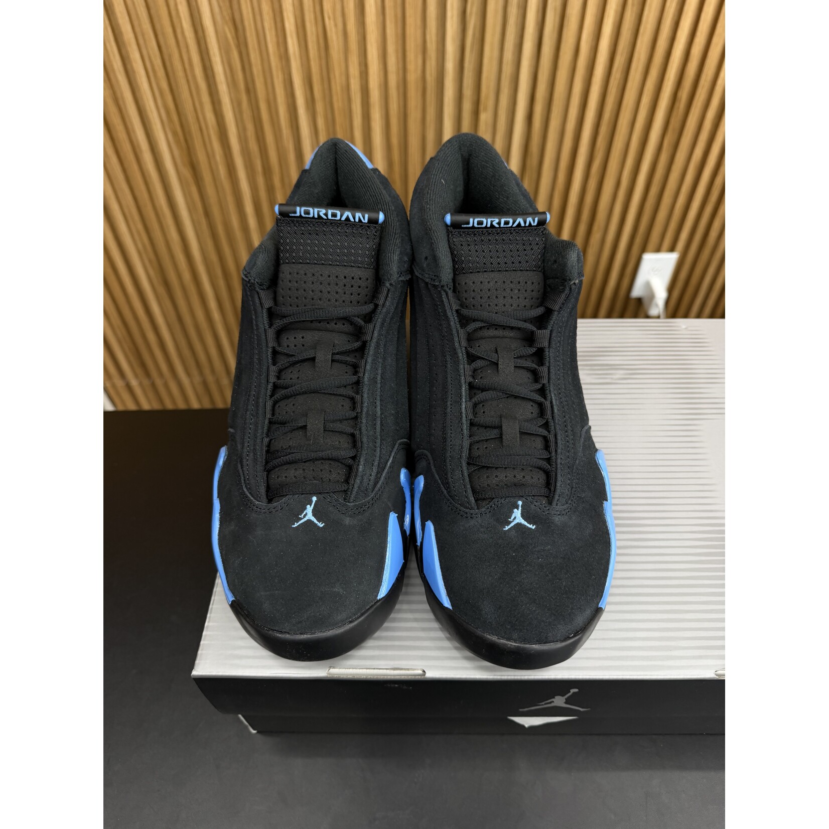 Jordan Jordan 14 Retro Black University Blue (2026) Size 12, PREOWNED*