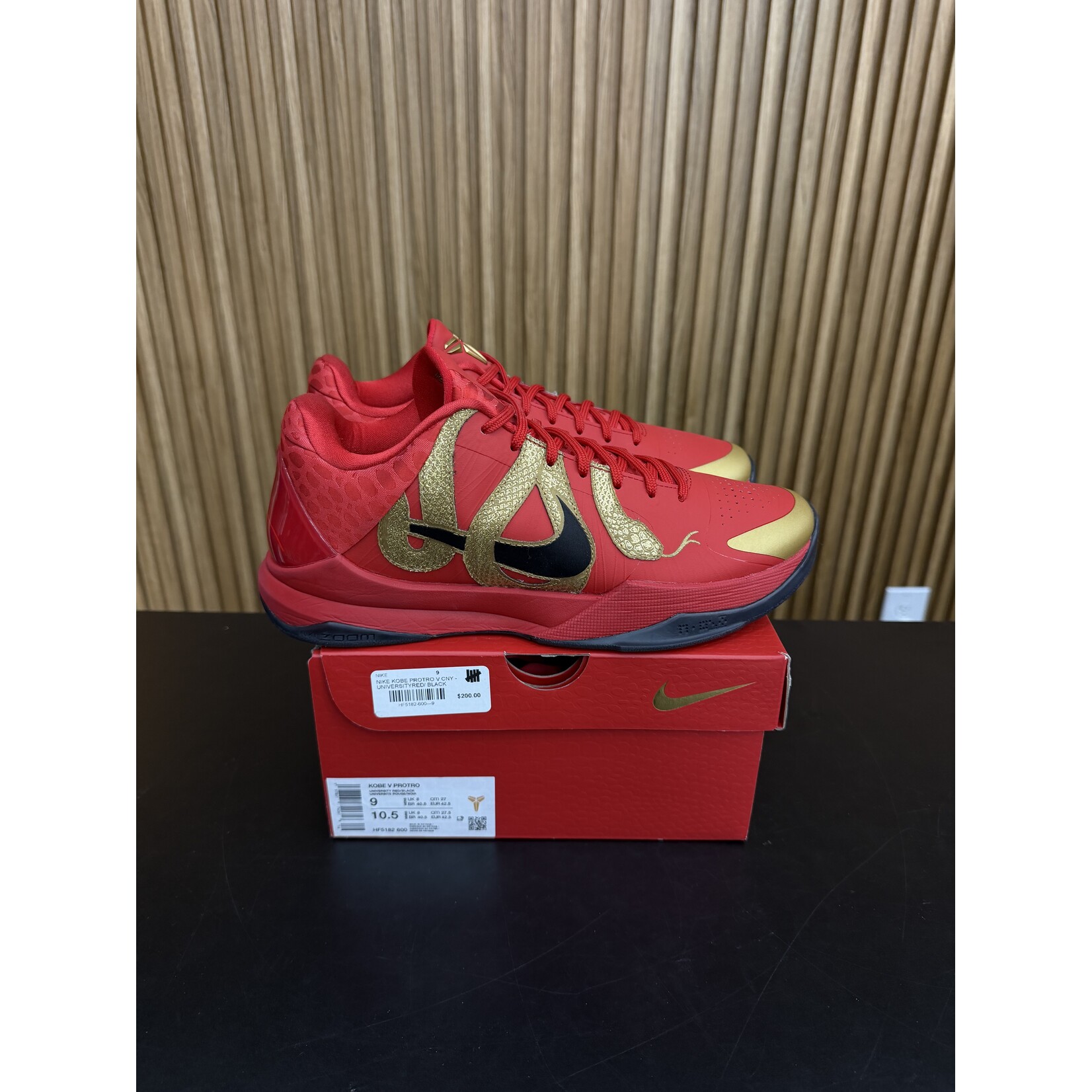 Nike Nike Kobe 5 Protro Year of the Mamba University Red Size 9, PREOWNED*
