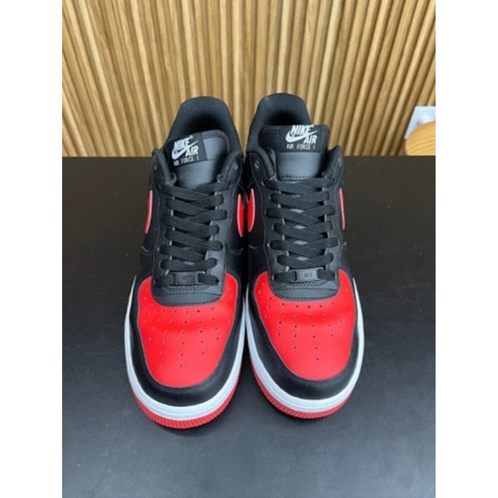 Nike Nike Air Force 1 Bred Nike ID Size 10, PREOWNED NO BOX