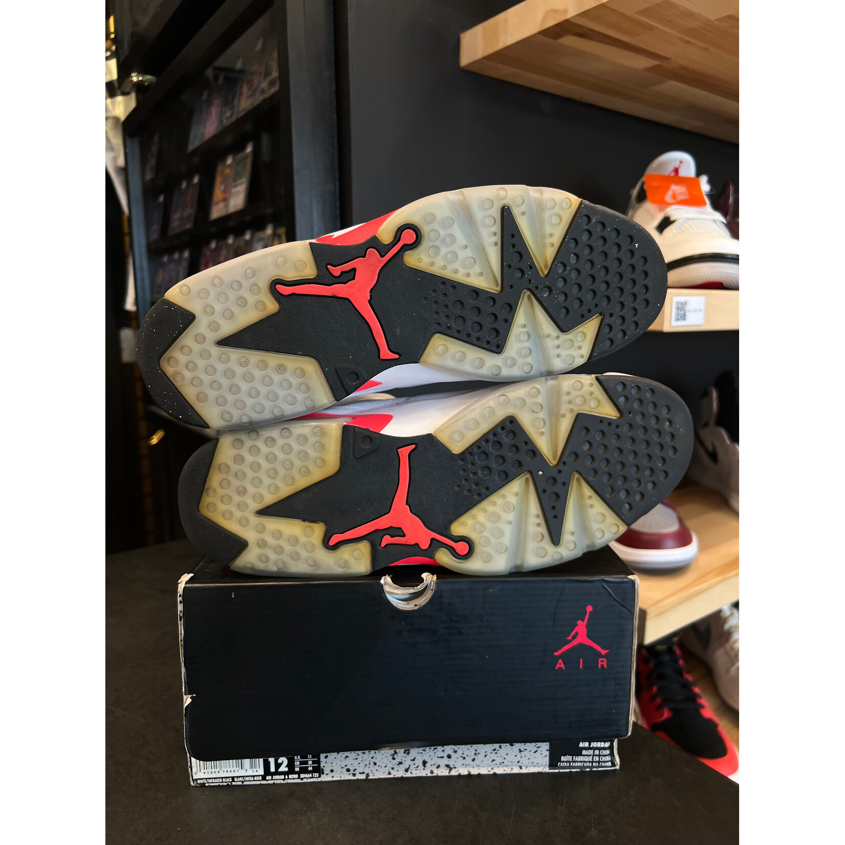 Jordan Jordan 6 RetroInfrared White (2014) Size 12, PREOWNED